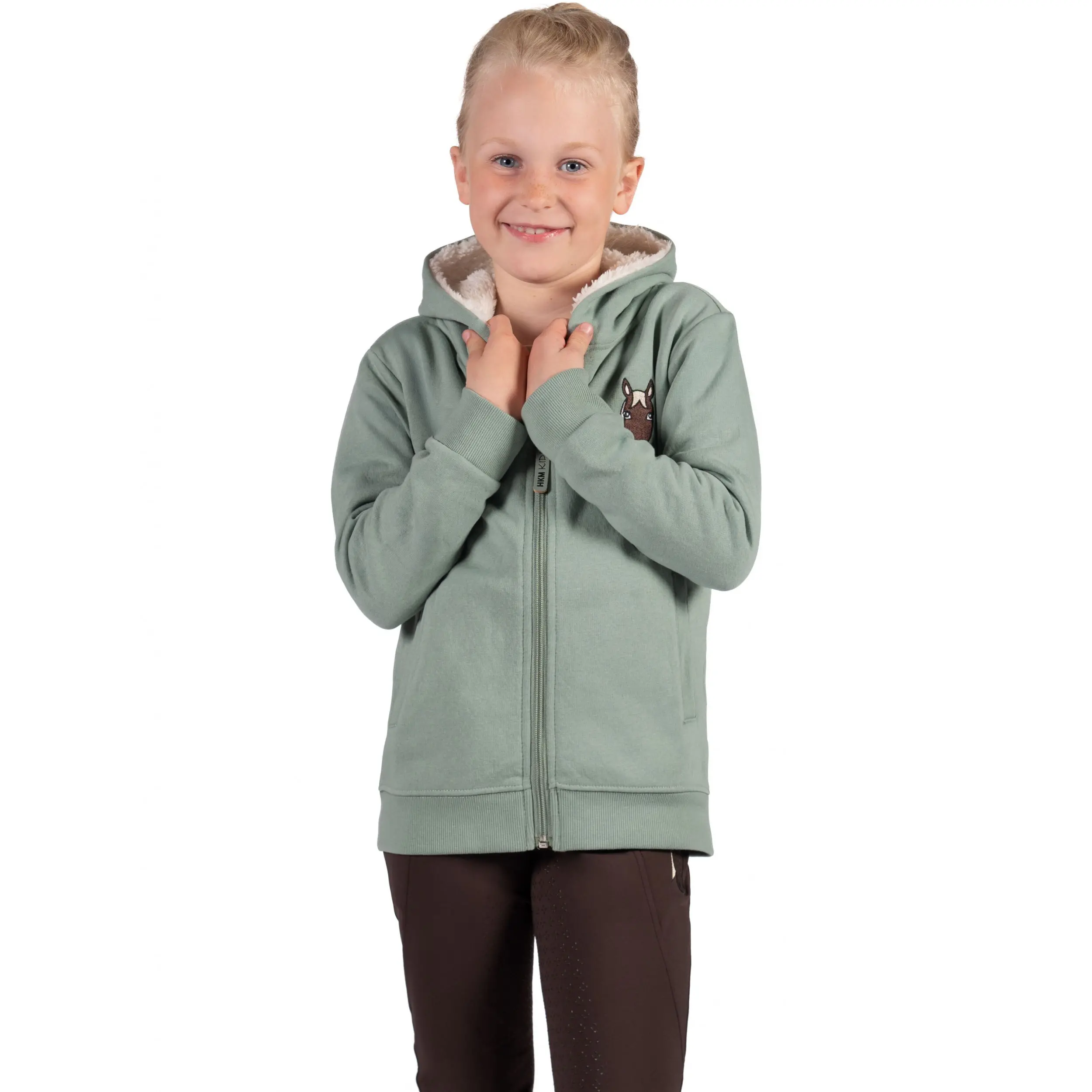 Kinder Sweatjacke MIA salbei