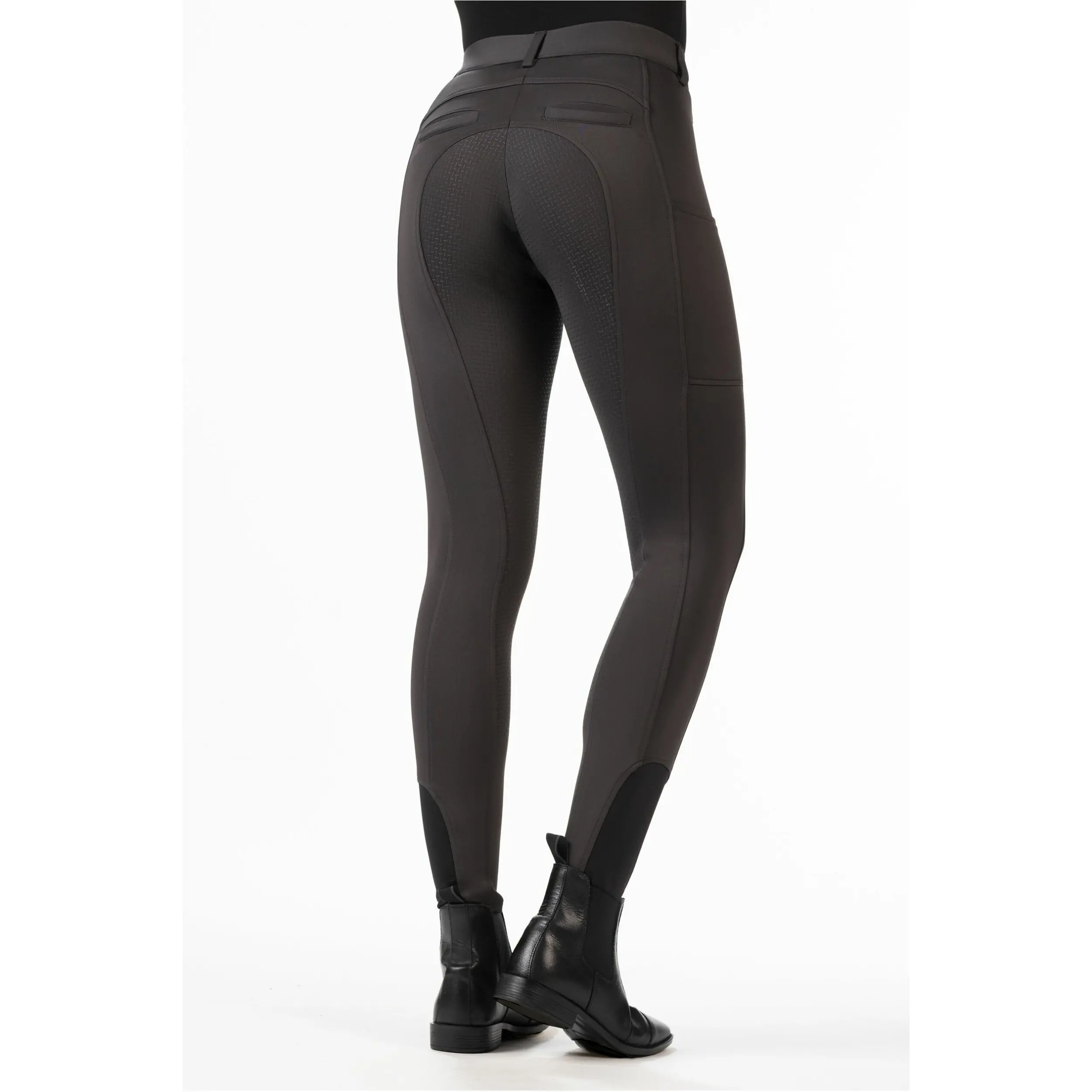 Damen Reithose Silikon Vollbesatz EMMA dunkelgrau