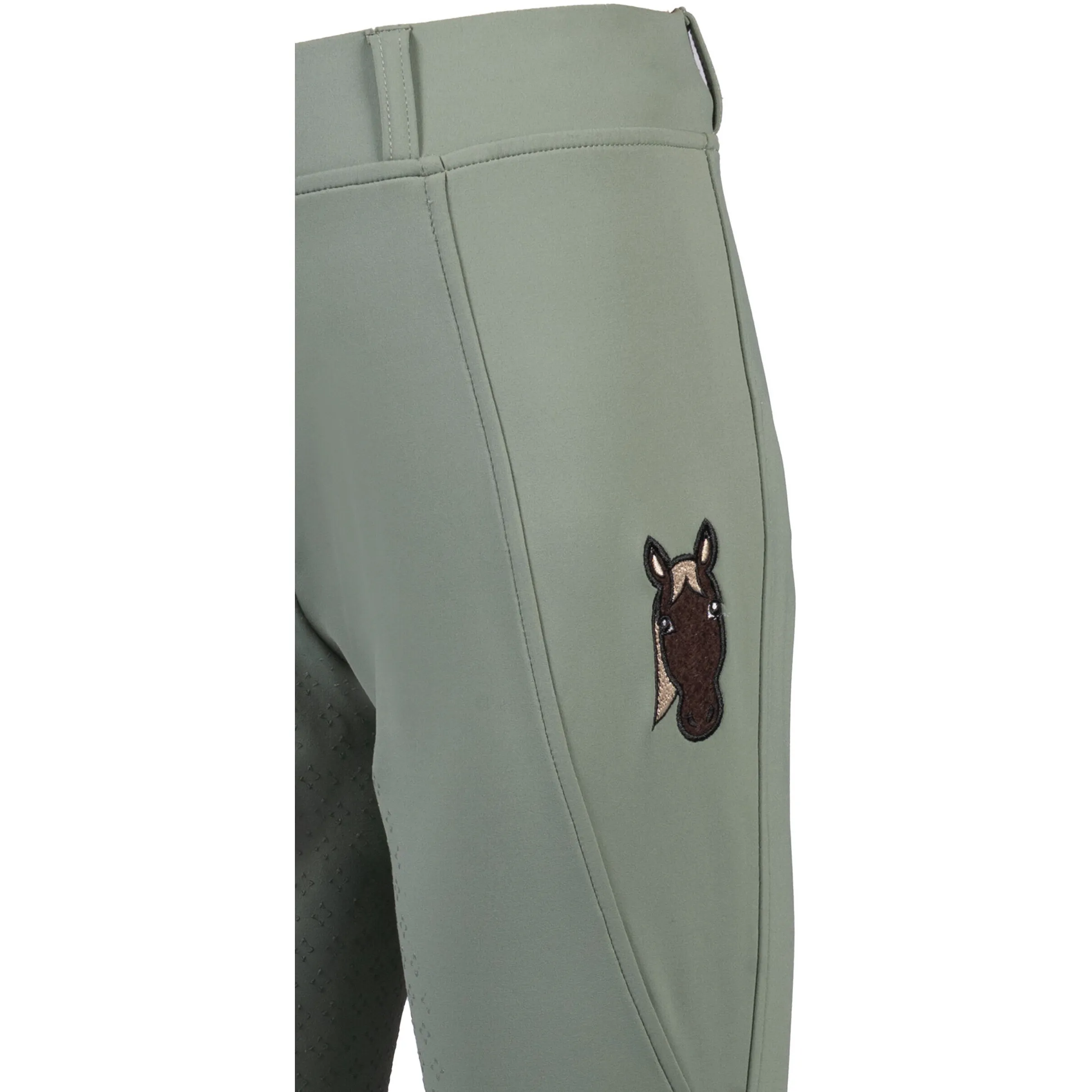Winter Kinder Reitleggings Silikon Vollbesatz MIA salbei