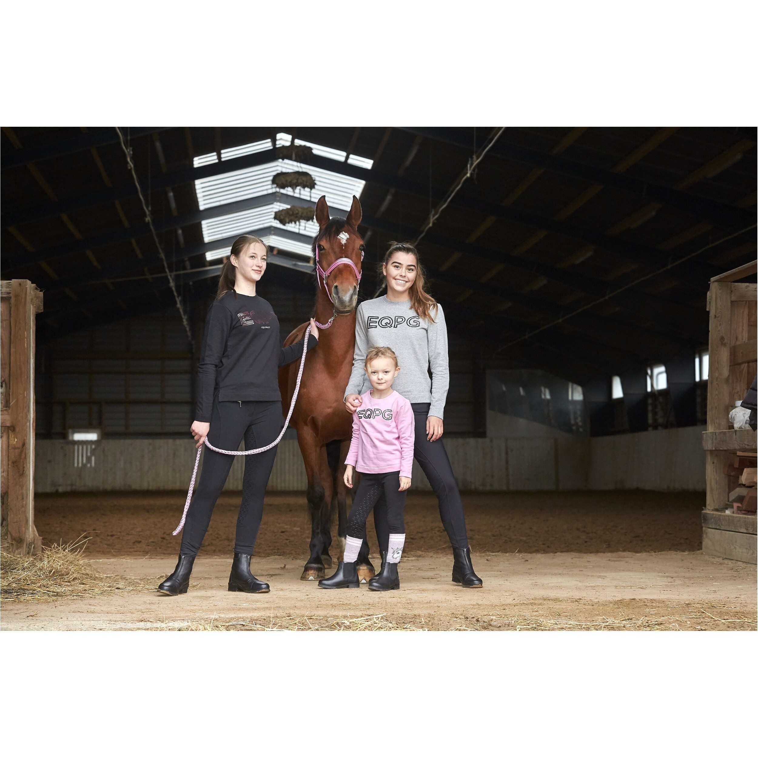 Kinder Sweatshirt JULIA Langarm grau melange