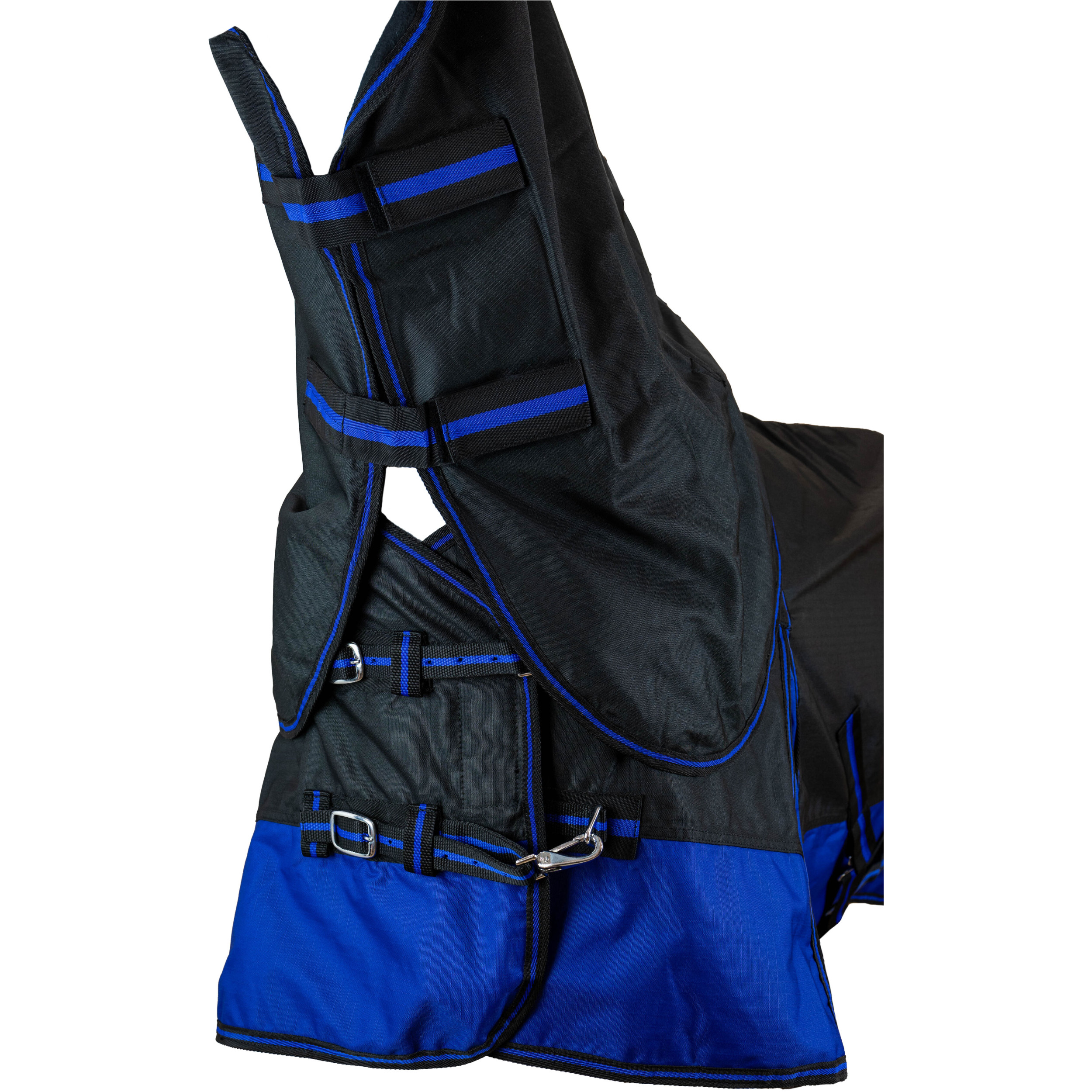 Winterdecke Full Neck 100g Füllung 600D BASICLINE schwarz/royalblau