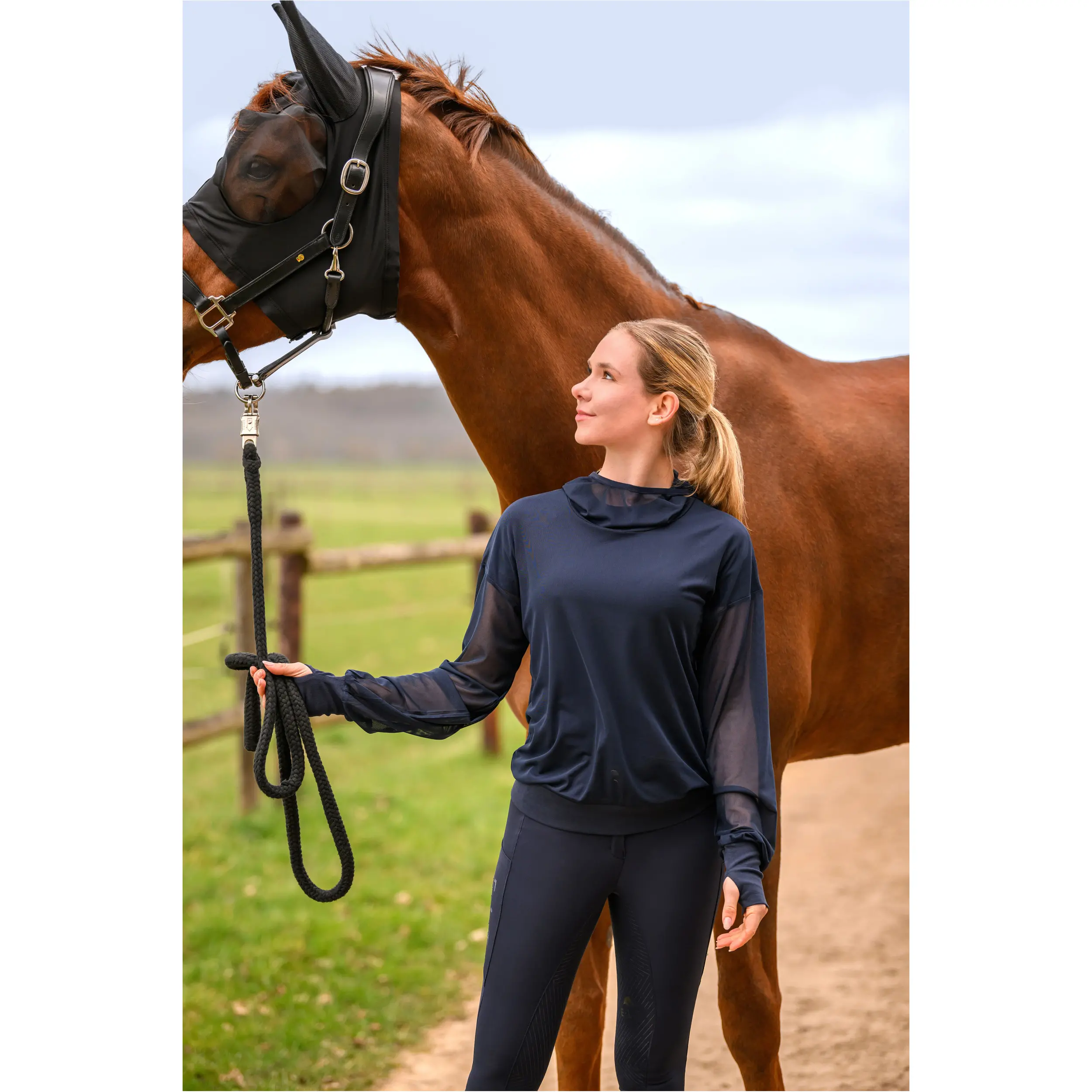 Damen Fliegenschutz-Hoody RUBY tiefblau