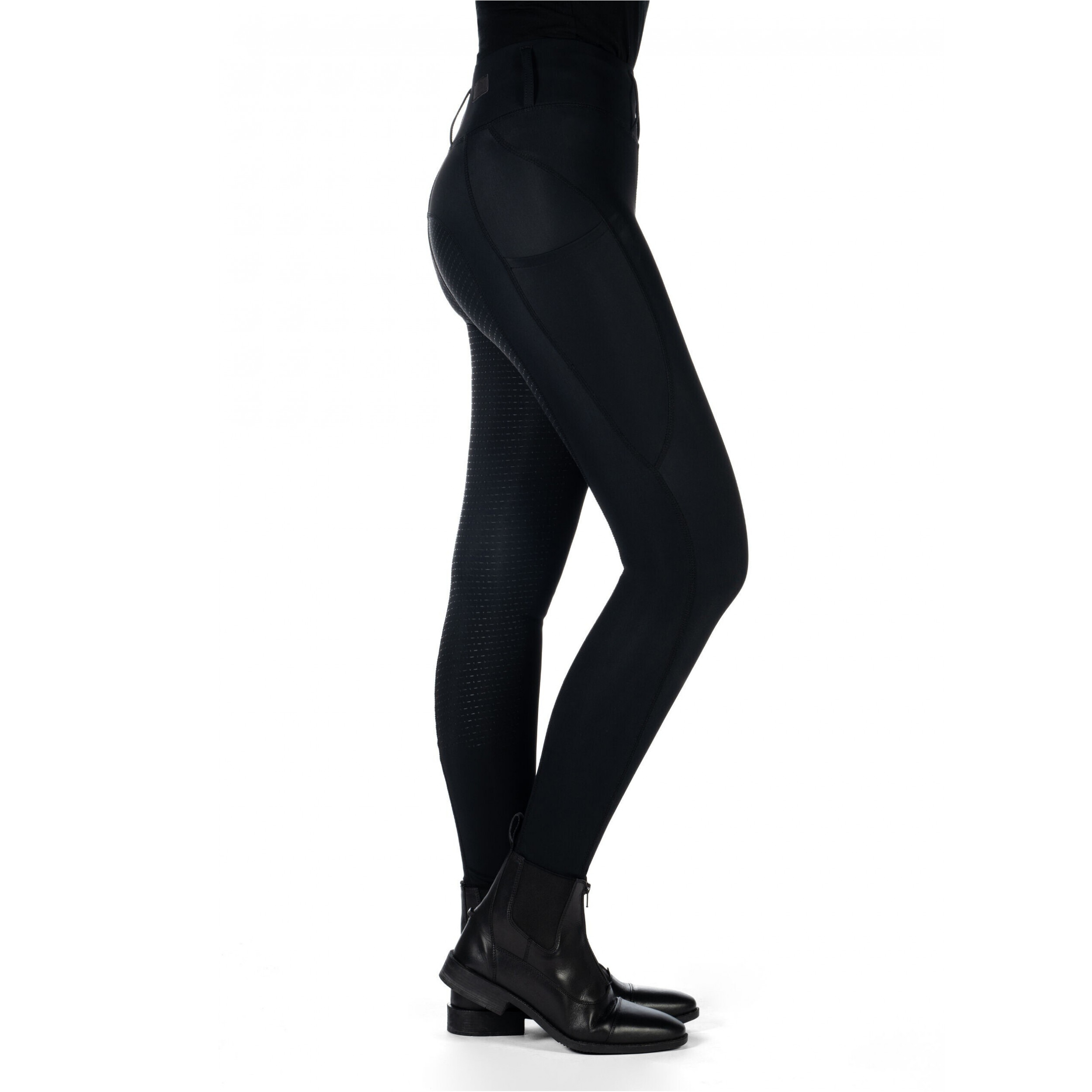 Damen Reitleggings Silikon Vollbesatz JIL HIGH WAIST schwarz