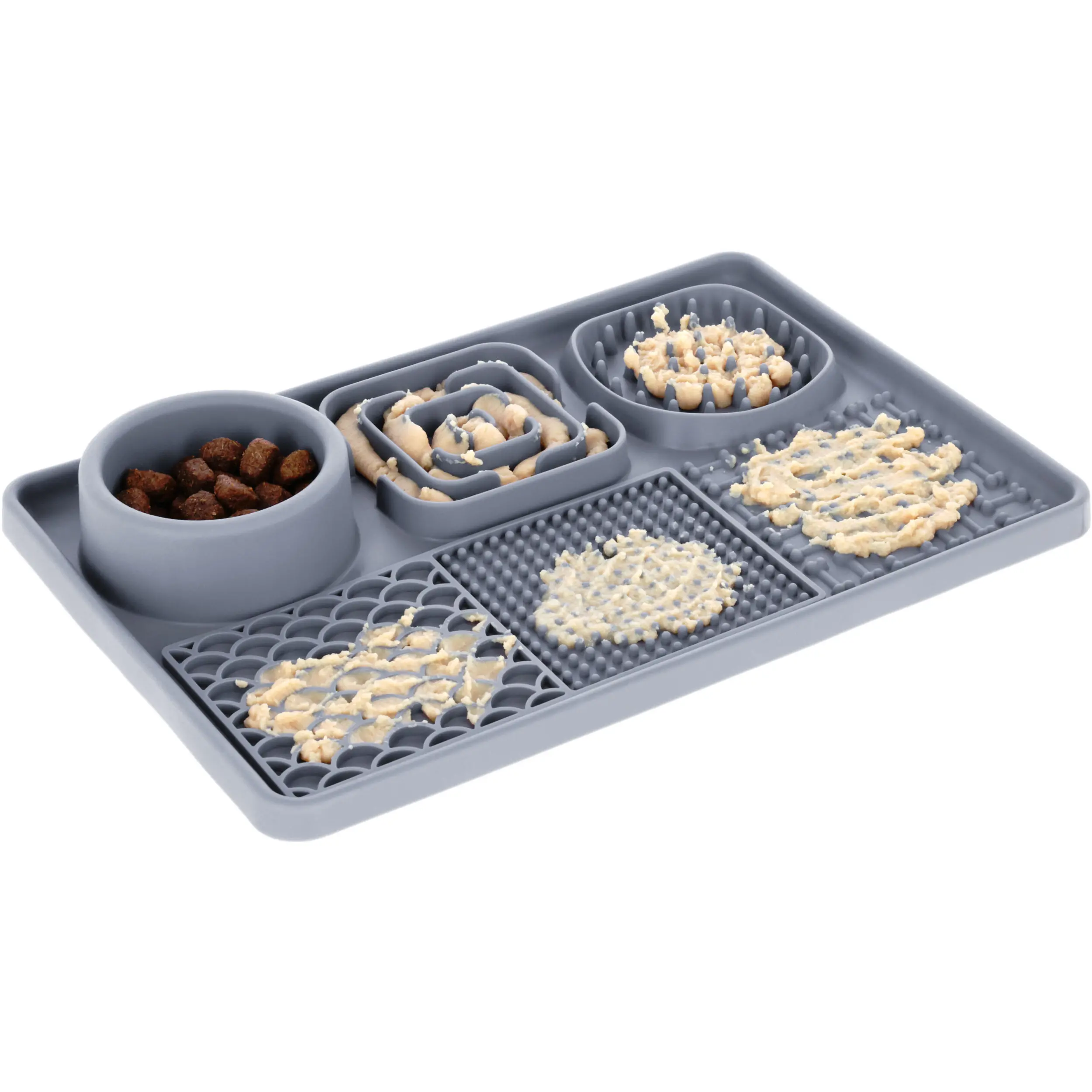 Schleckmatte XL grau 30x20x4cm