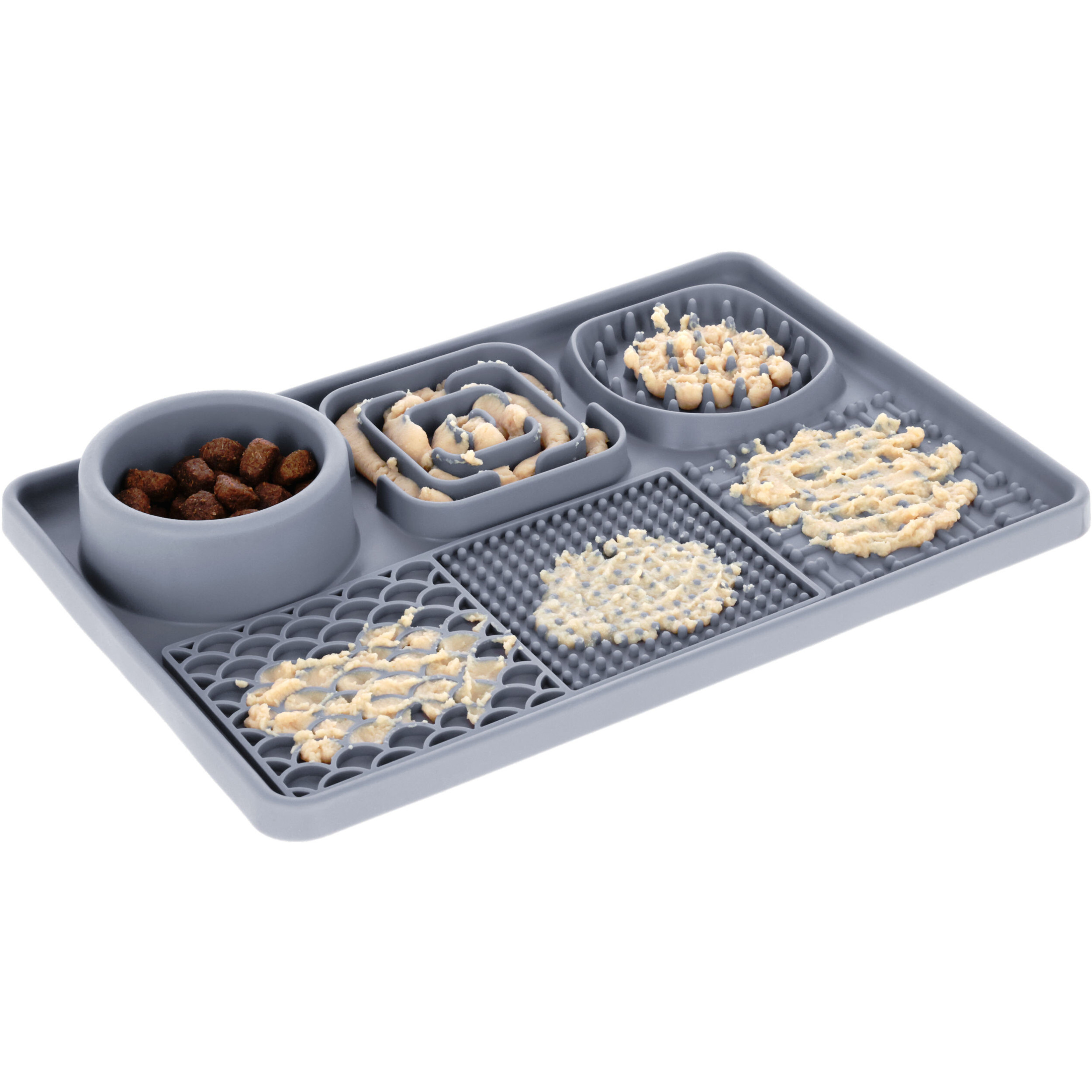 Schleckmatte XL grau 30x20x4cm Schleckmatte XL grau 30x20x4cm