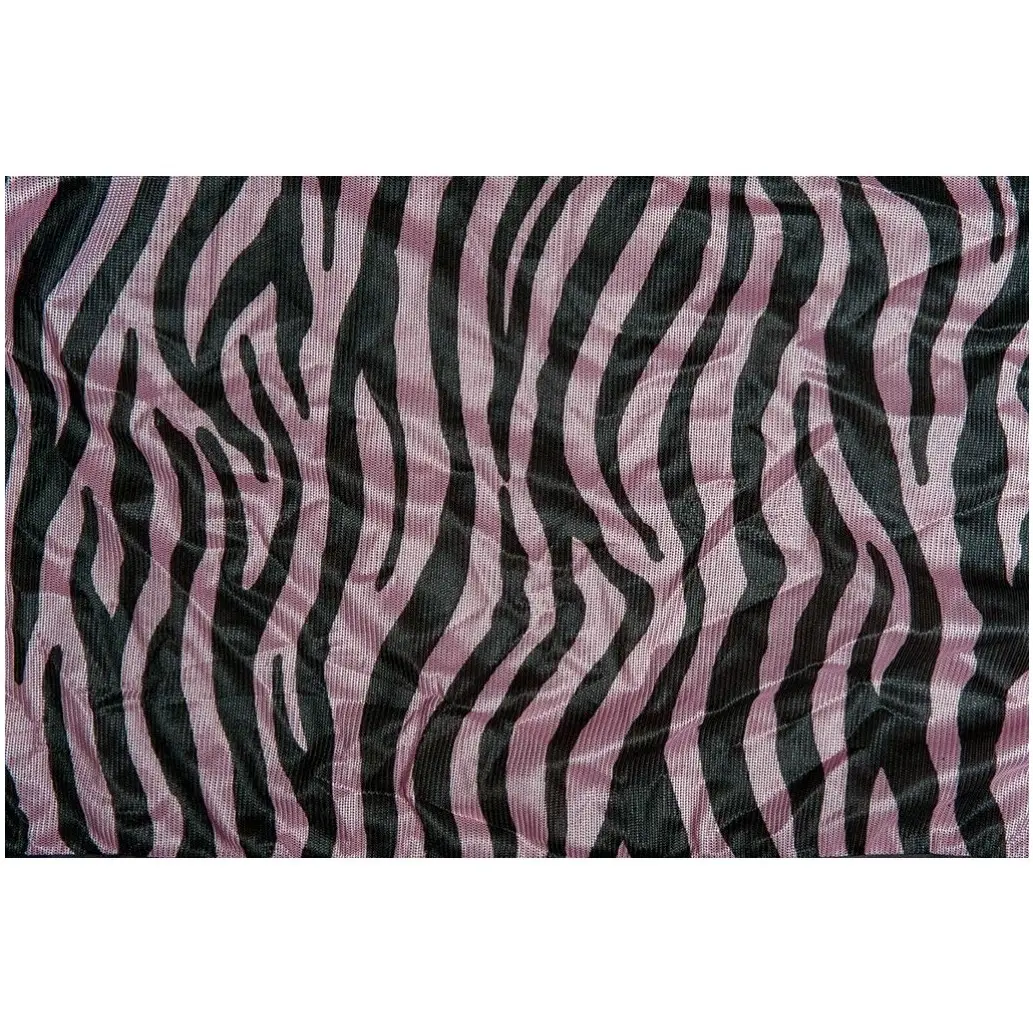 Fliegendecke mit Halsteil ZEBRA rosa/grau