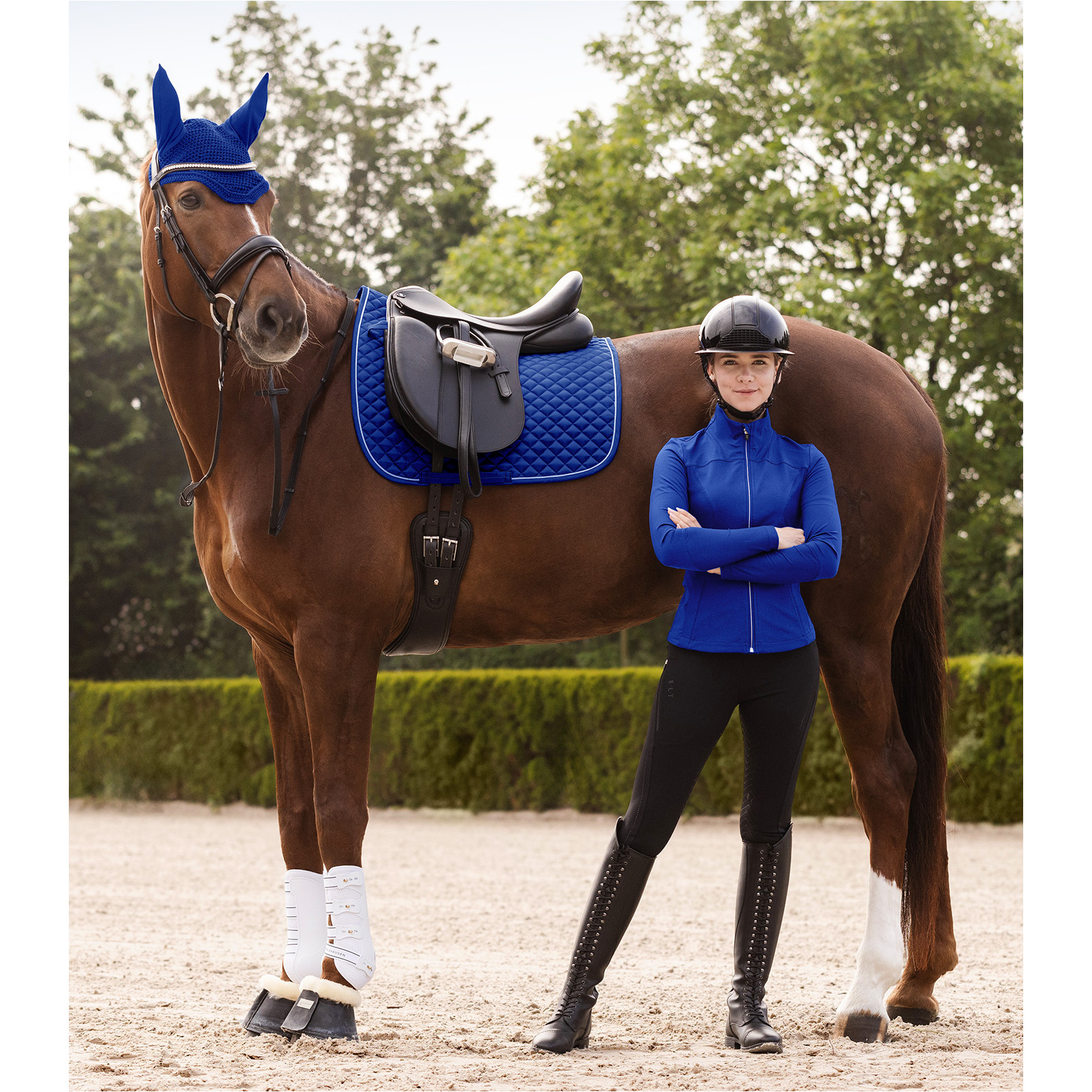 Schabracke FELIX GLAM saphirblau
