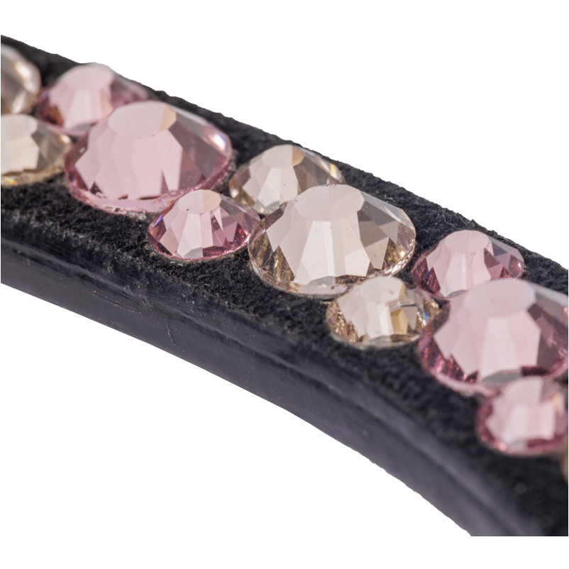 Stirnband SPARKLE schwarz/rosa