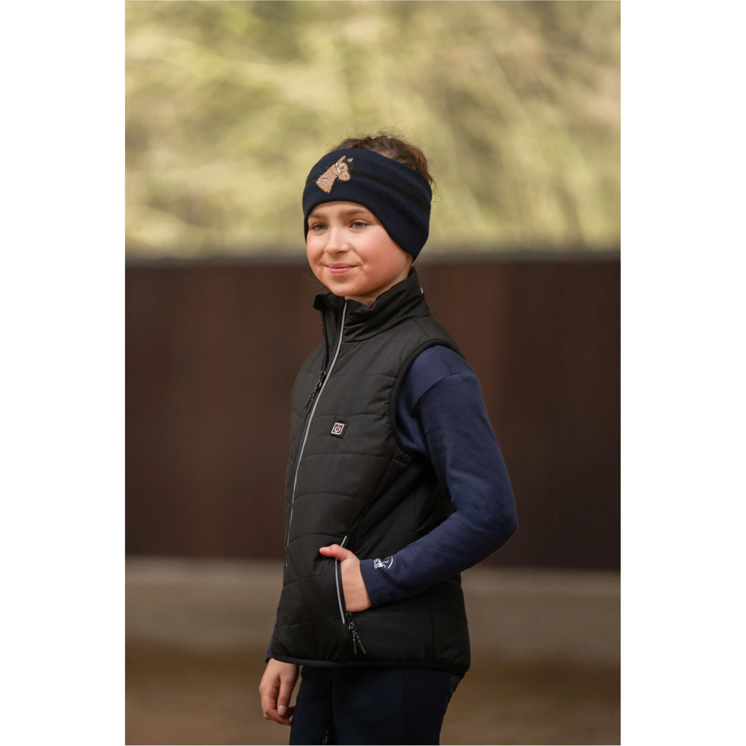 Winter Kinder Stirnband MIA dunkelblau