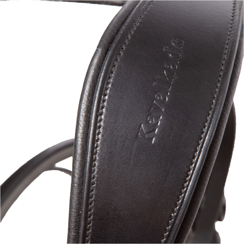 Trensenzaum mit schwedischen Reithalfter GREY schwarz