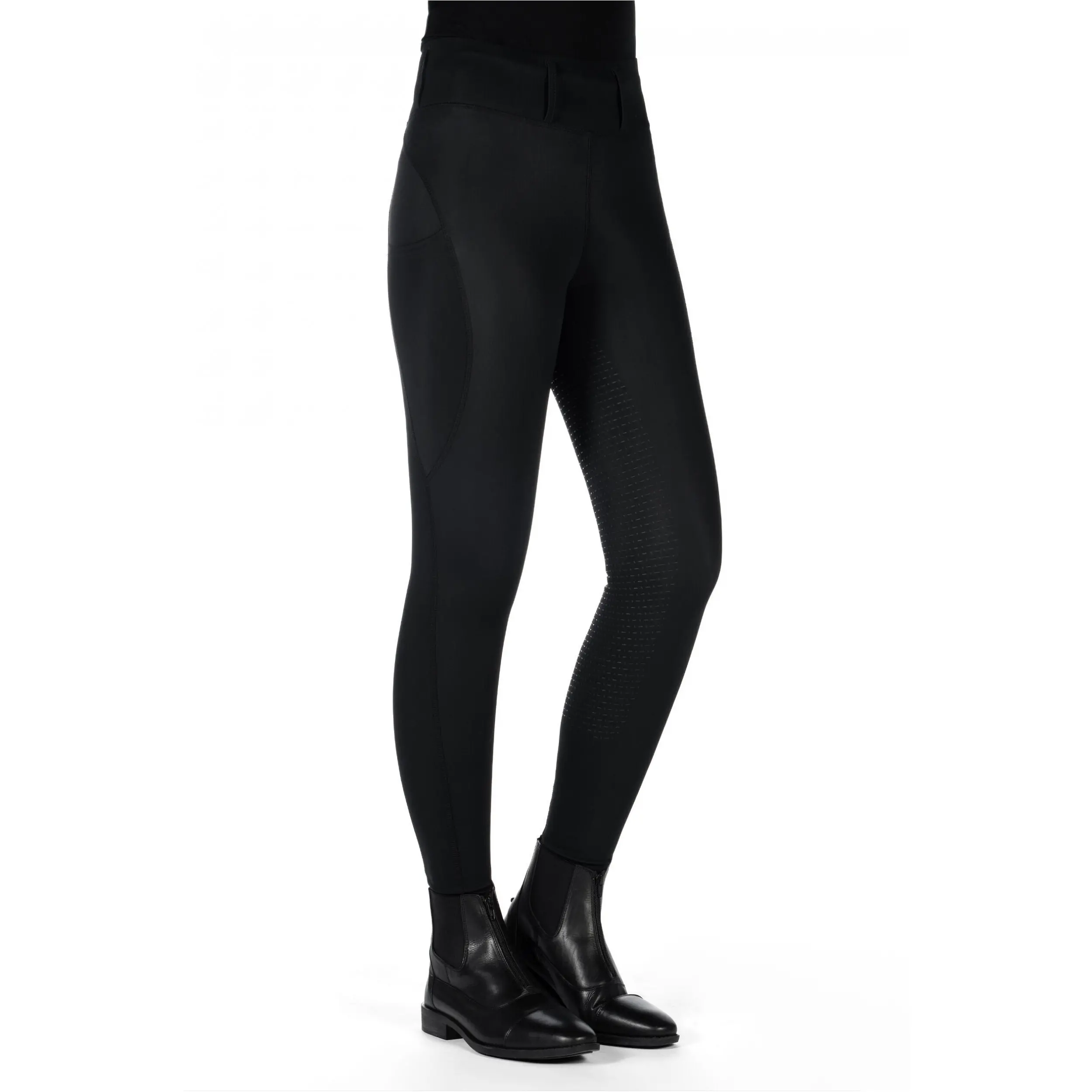 Damen Reitleggings Silikon Vollbesatz JIL HIGH WAIST schwarz