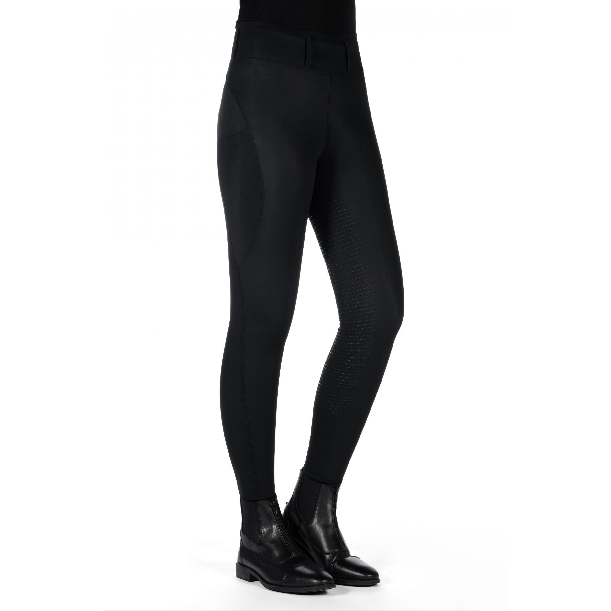 Damen Reitleggings Silikon Vollbesatz JIL HIGH WAIST schwarz