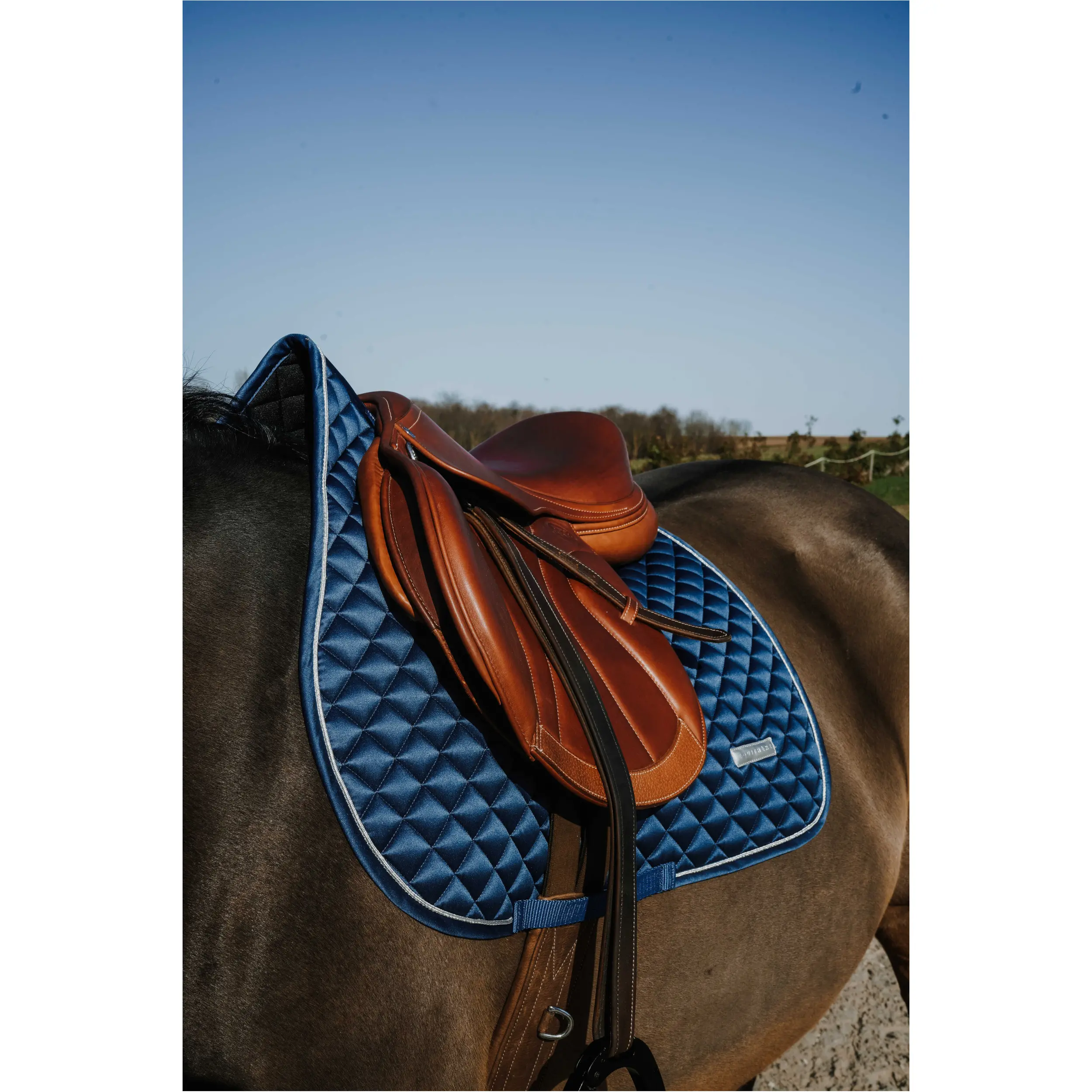 Schabracke NACRE blau Warmblut Vielseitigkeit