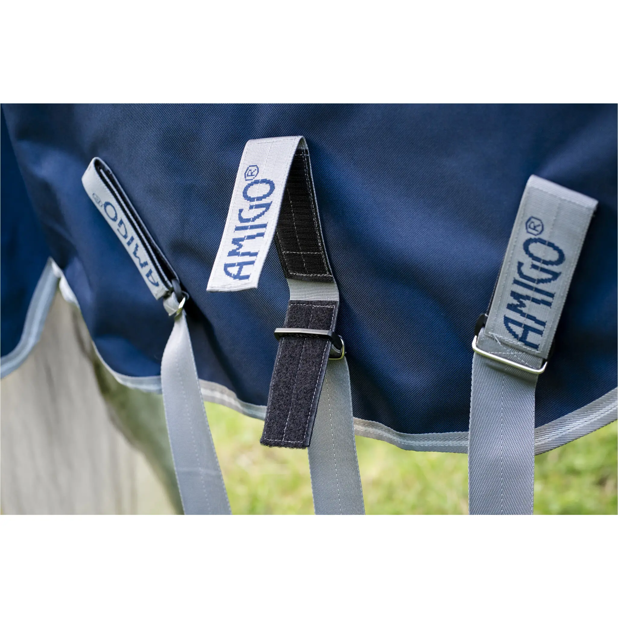 Outdoordecke Halsteil (abnehmbar) 100g Füllung 1200D AMIGO FieldSafe Plus navy/titanium grey/silver