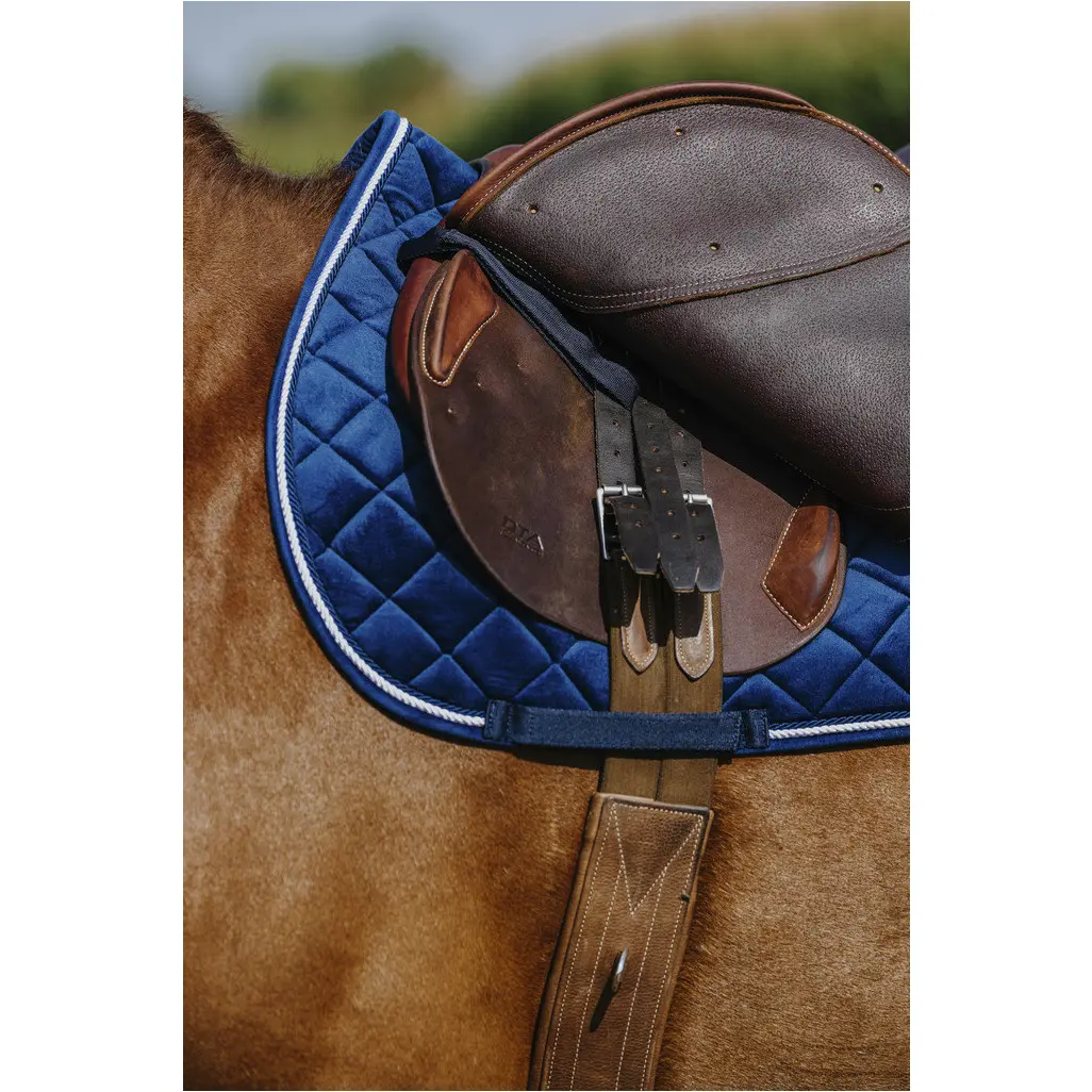 Schabracke VELOURS marineblau Warmblut Vielseitigkeit