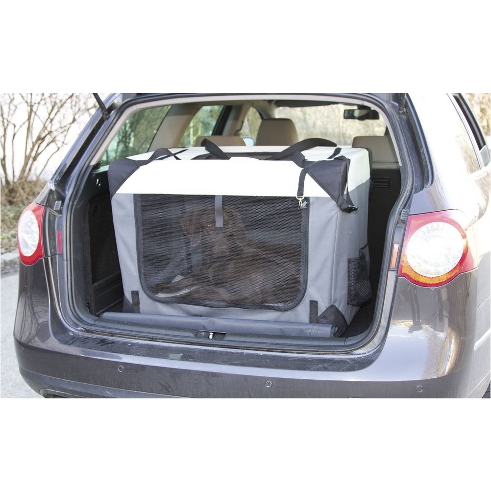 Hunde Transportbox JOURNEY grau/beige