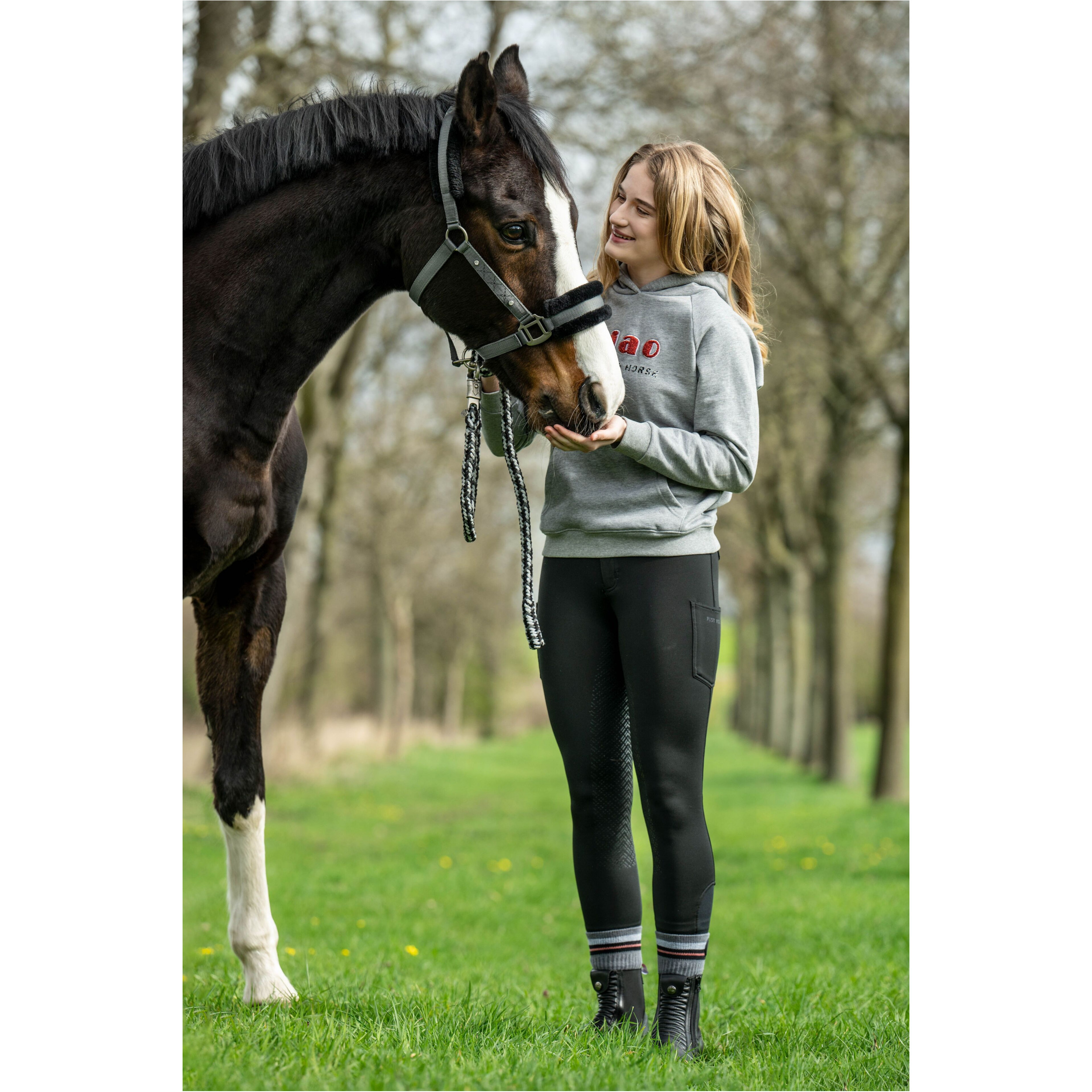 Kinder Hoody RUBY hellgrau melange