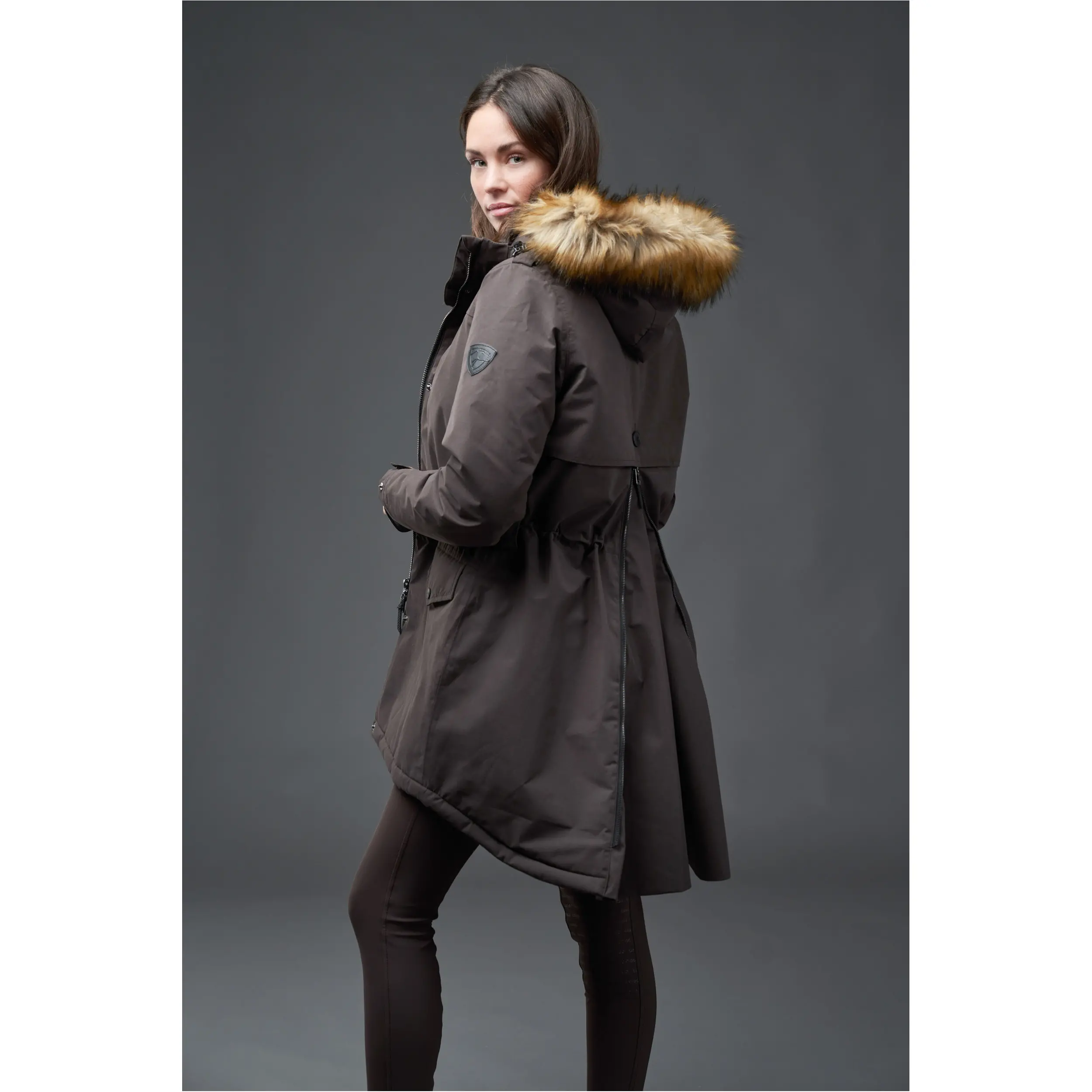 Damen Winterreitmantel AMY after dark
