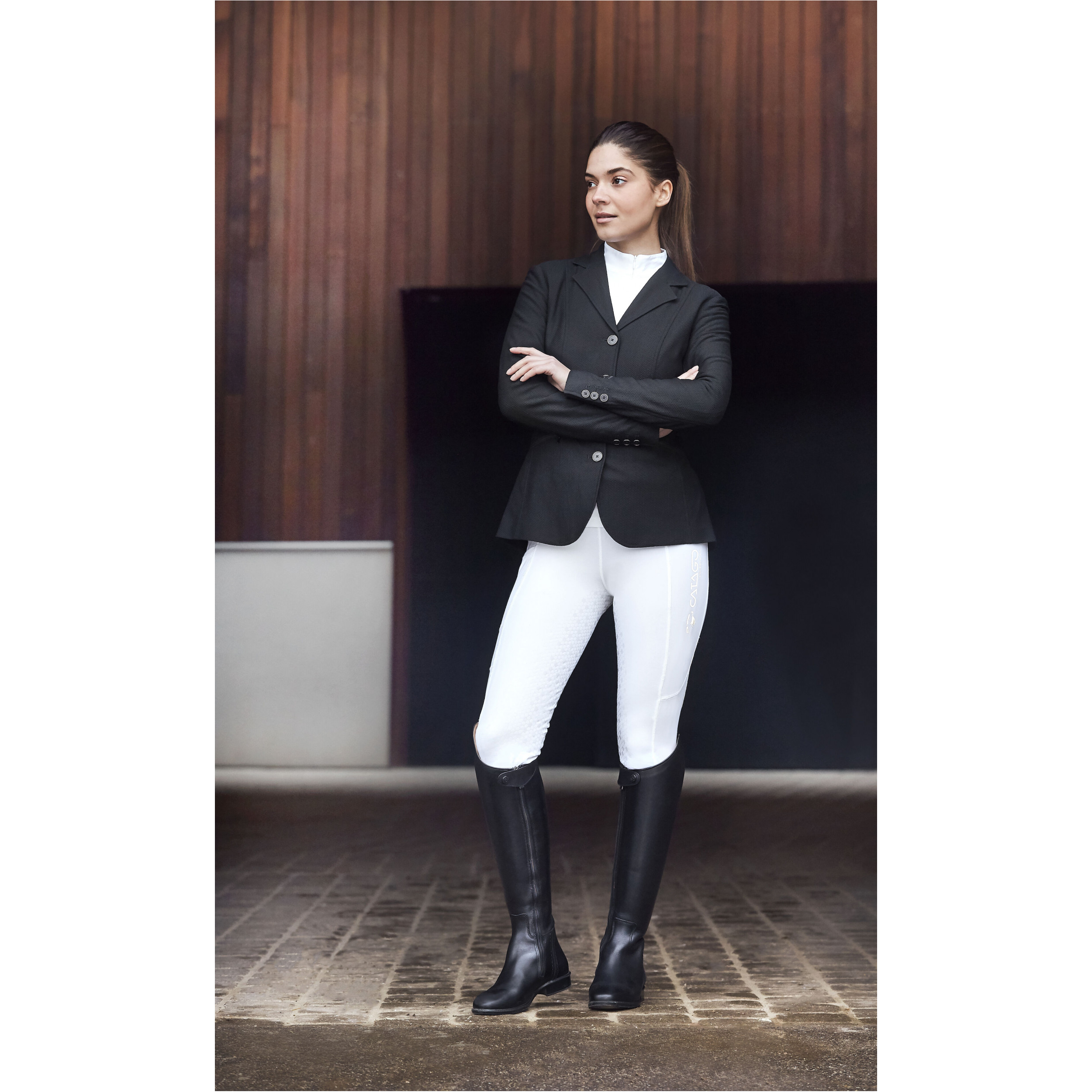 Damen Sommer Turnierjacket FALLON schwarz