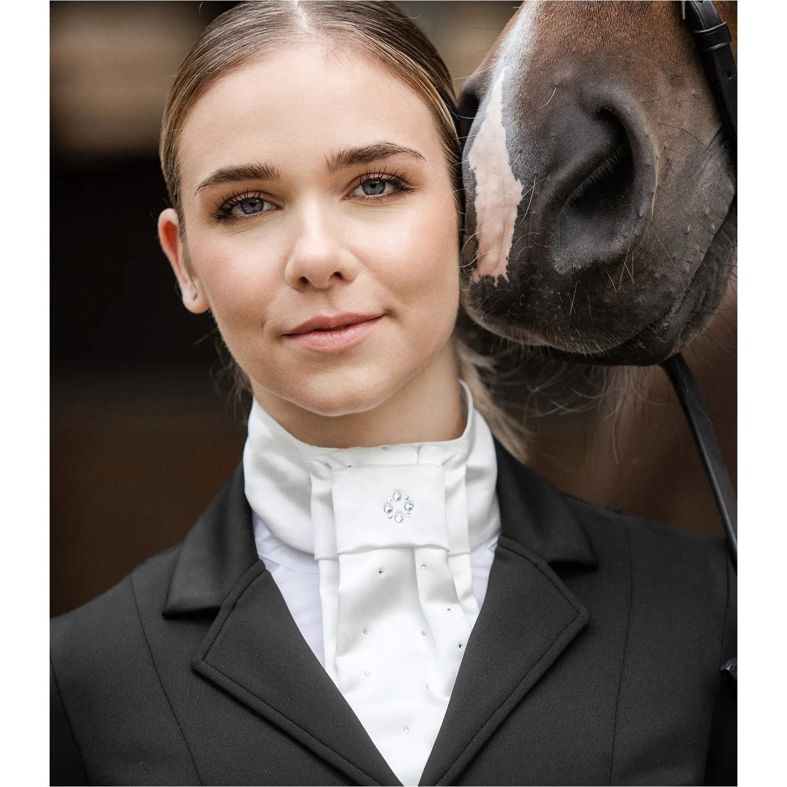 Plastron GRAZIA weiß Damen