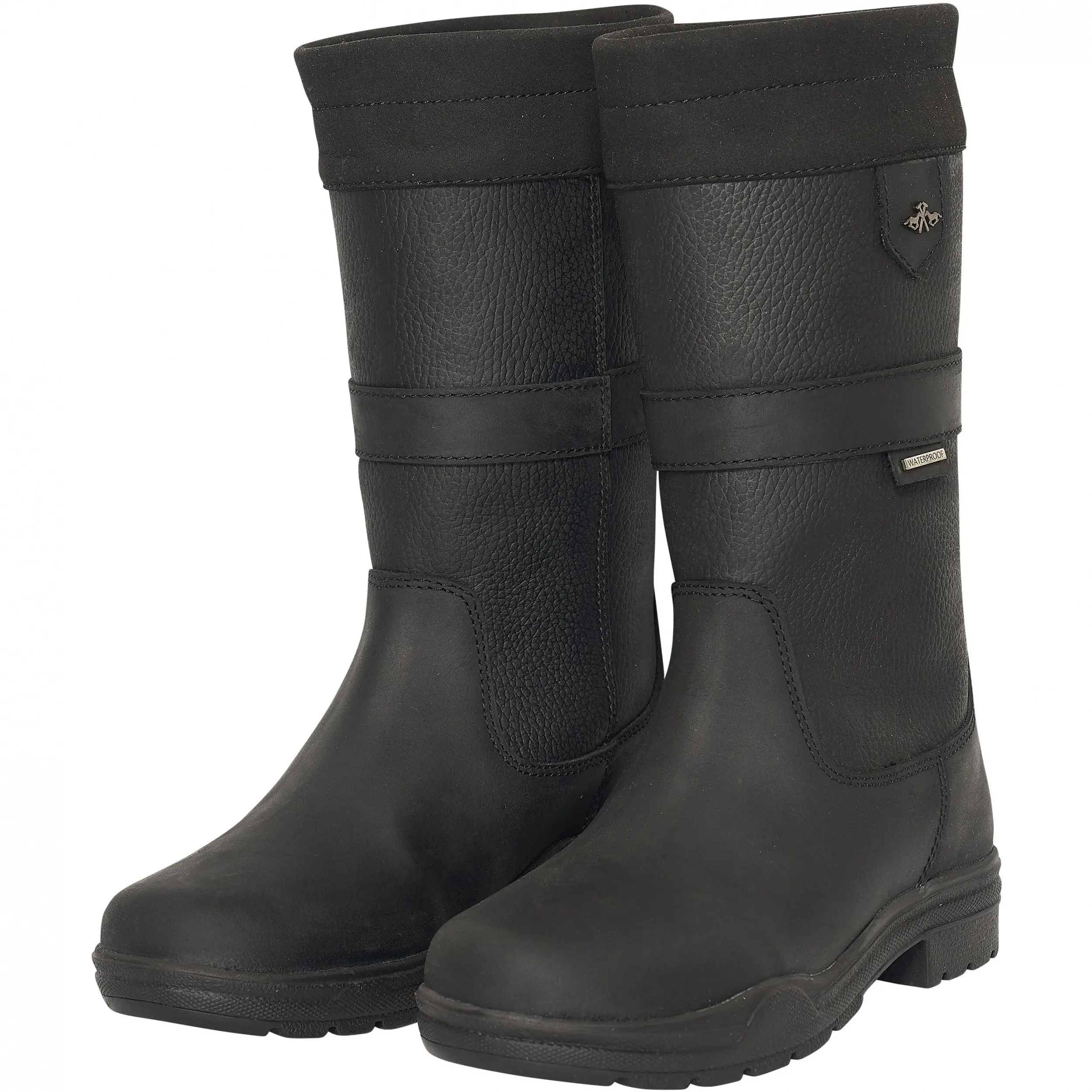 Damen Stiefel HVPLacey SHORT Echtleder schwarz