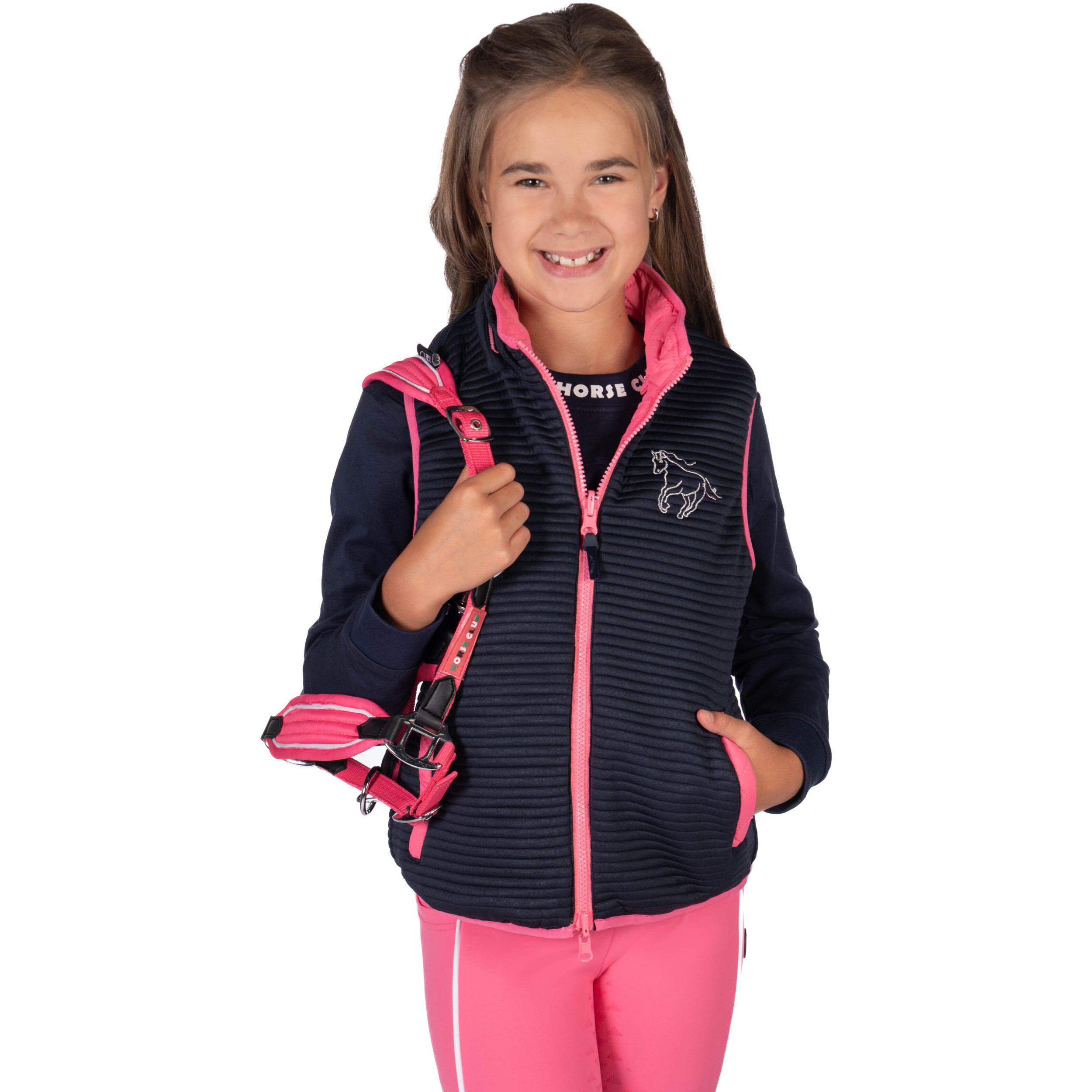 Kinder Wendeweste MAUI pink/dunkelblau