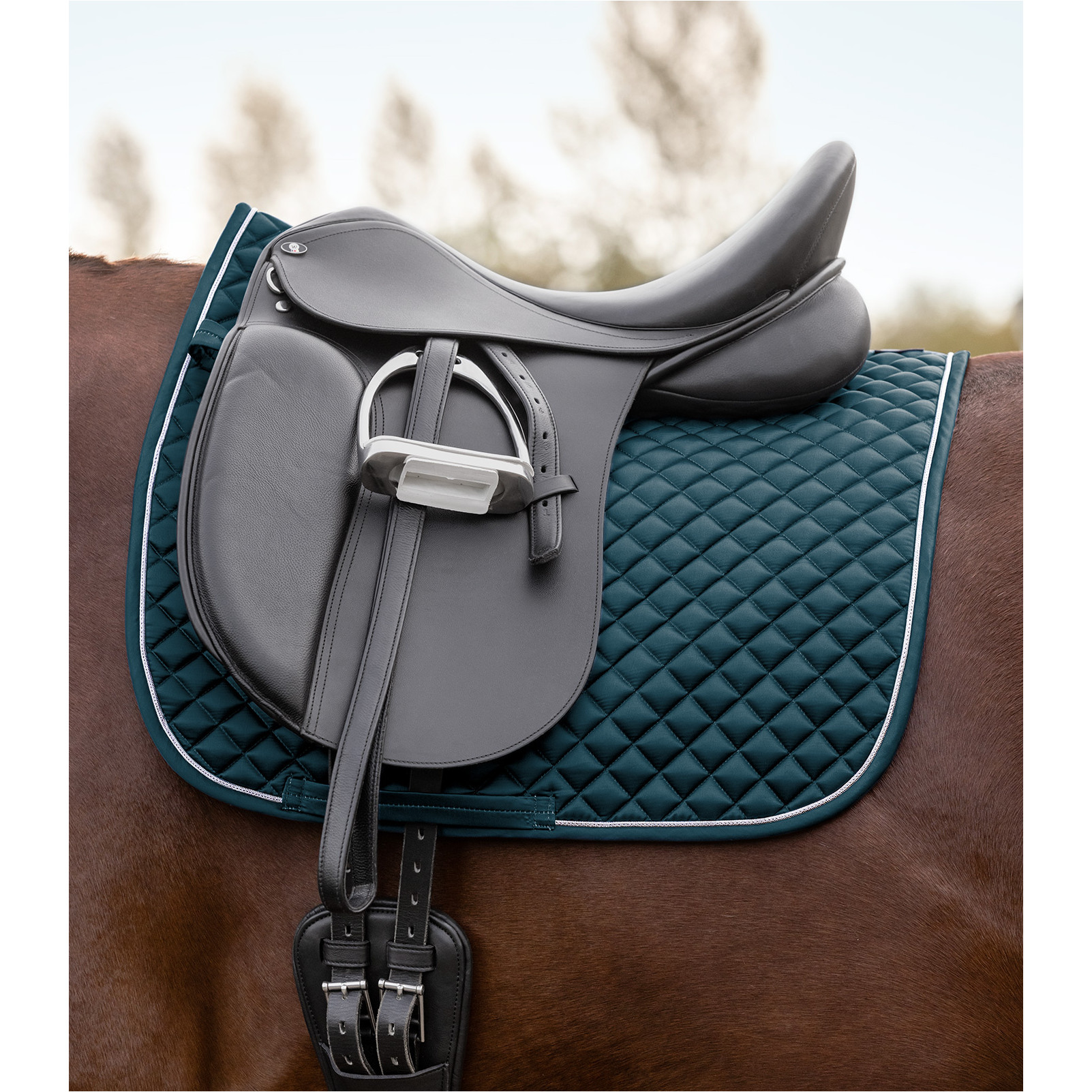 Schabracke FELIX GLAM petrolblau