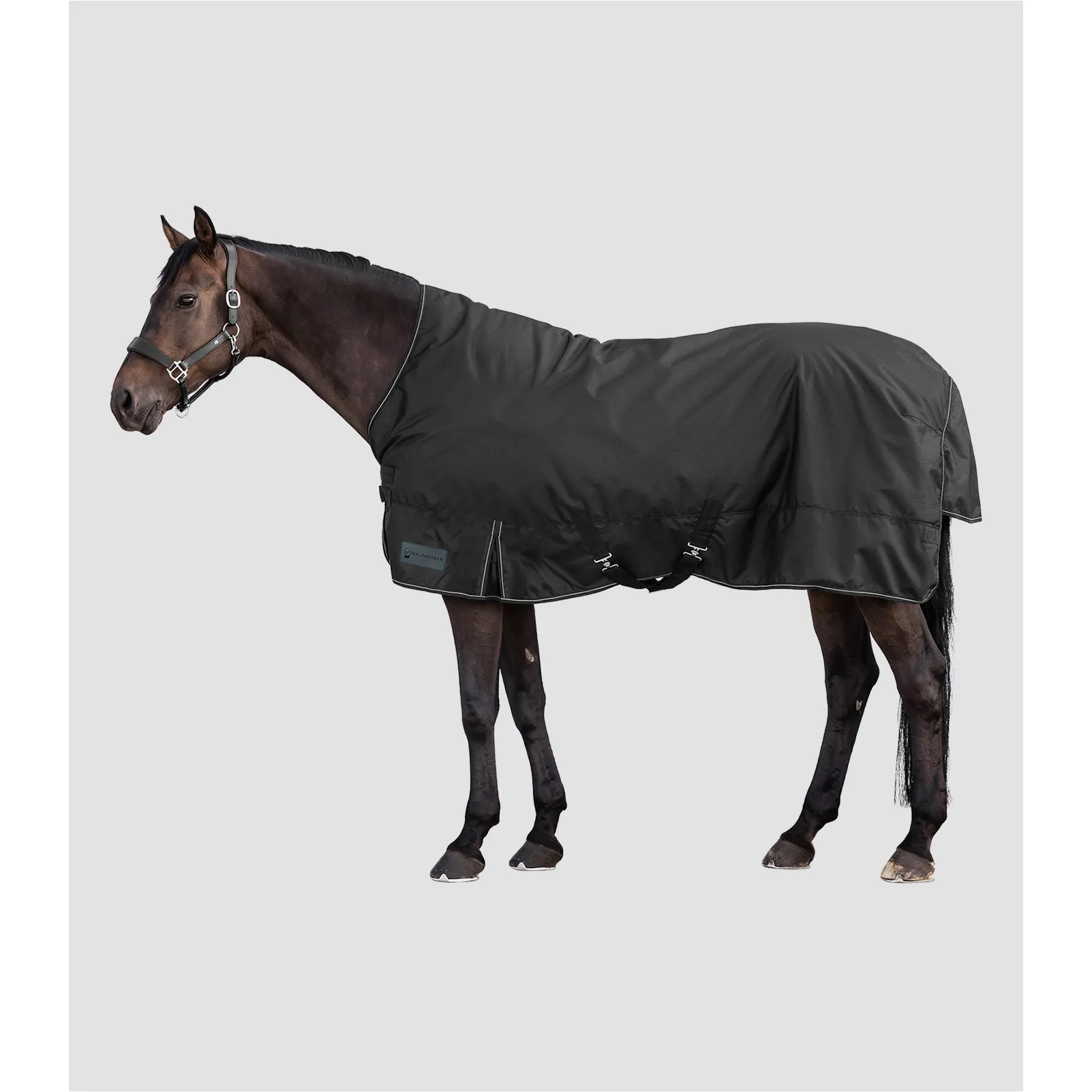 Outdoordecke High Neck 100g Füllung 600D NORDIC schwarz
