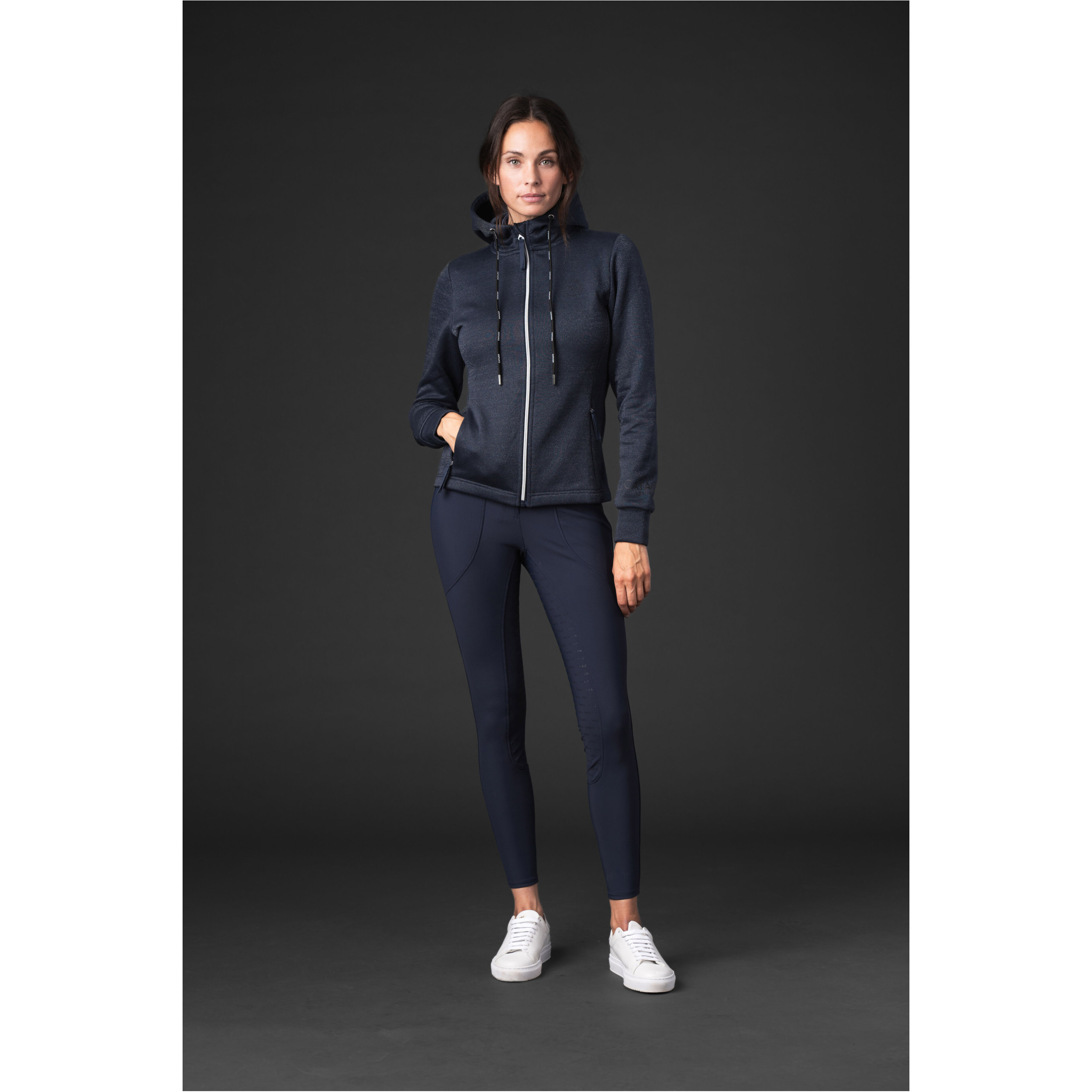 Damen Kapuzenpullover mit Reißverschluss NATALIE navy