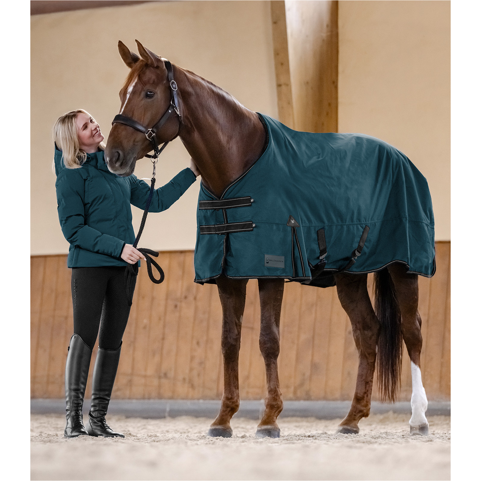 Outdoordecke 200g Füllung 600D ARCTIC petrolblau