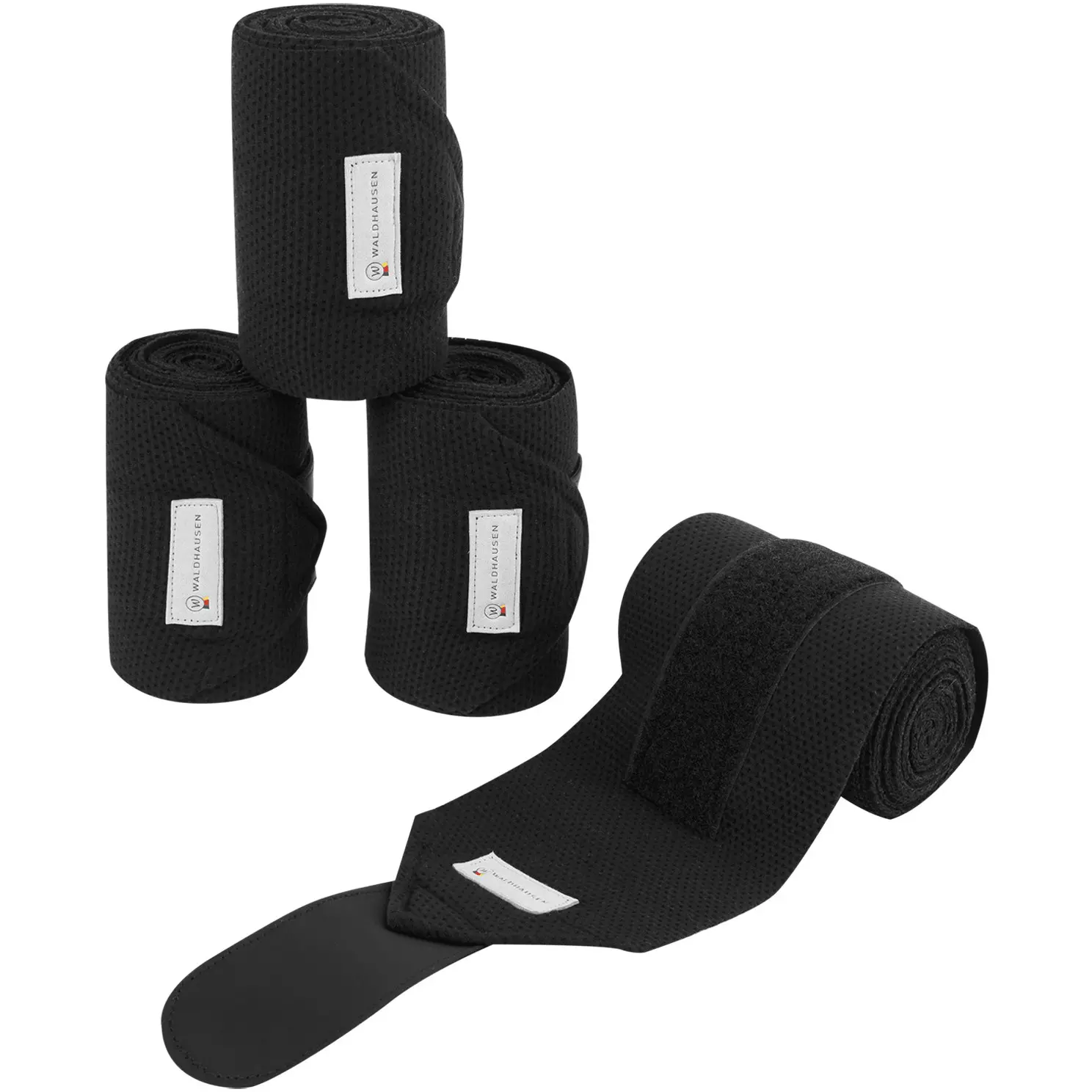 Bandagen 4er Set BREATH schwarz 350cm