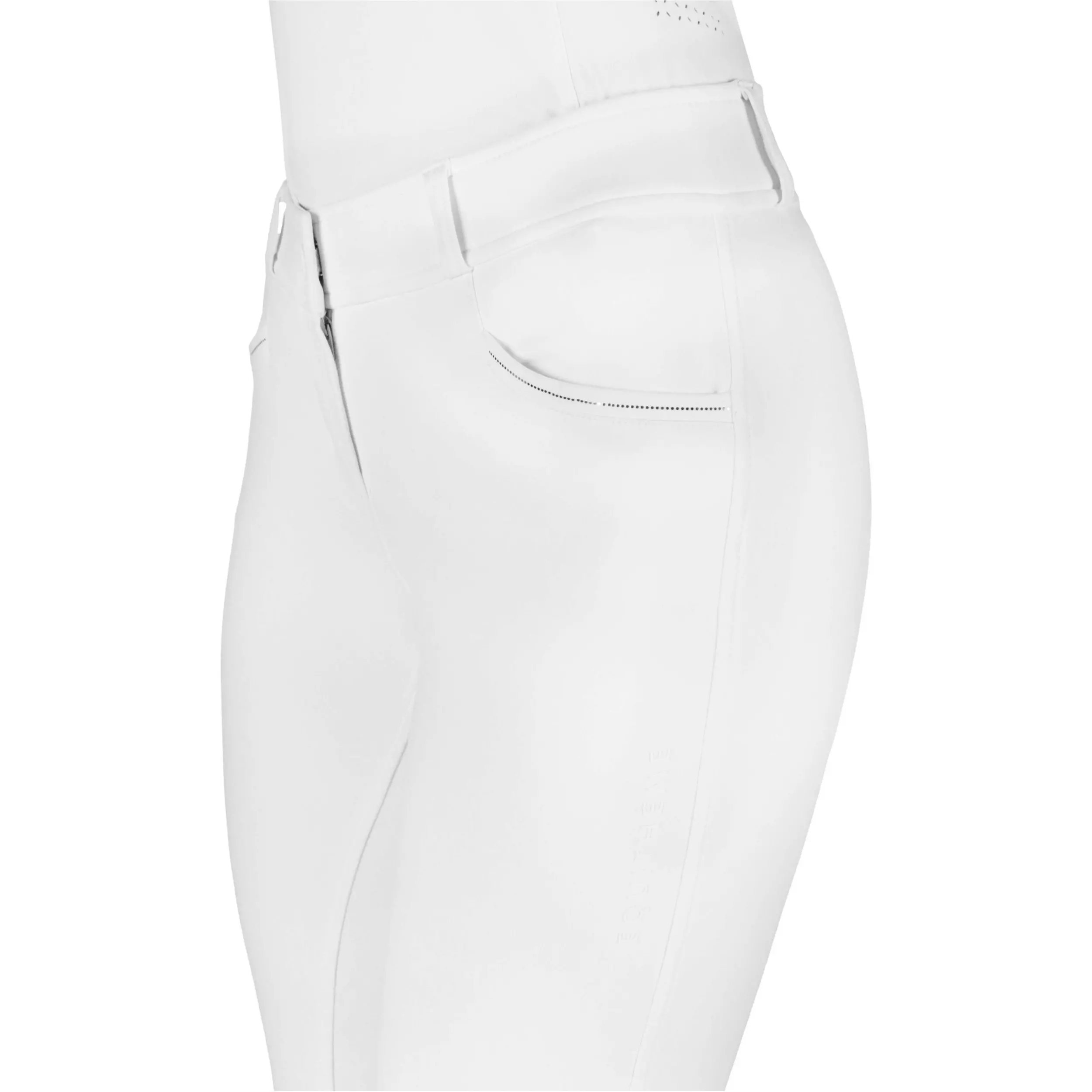 Damen Reithose Silikon Vollbesatz EK-CARLY weiß