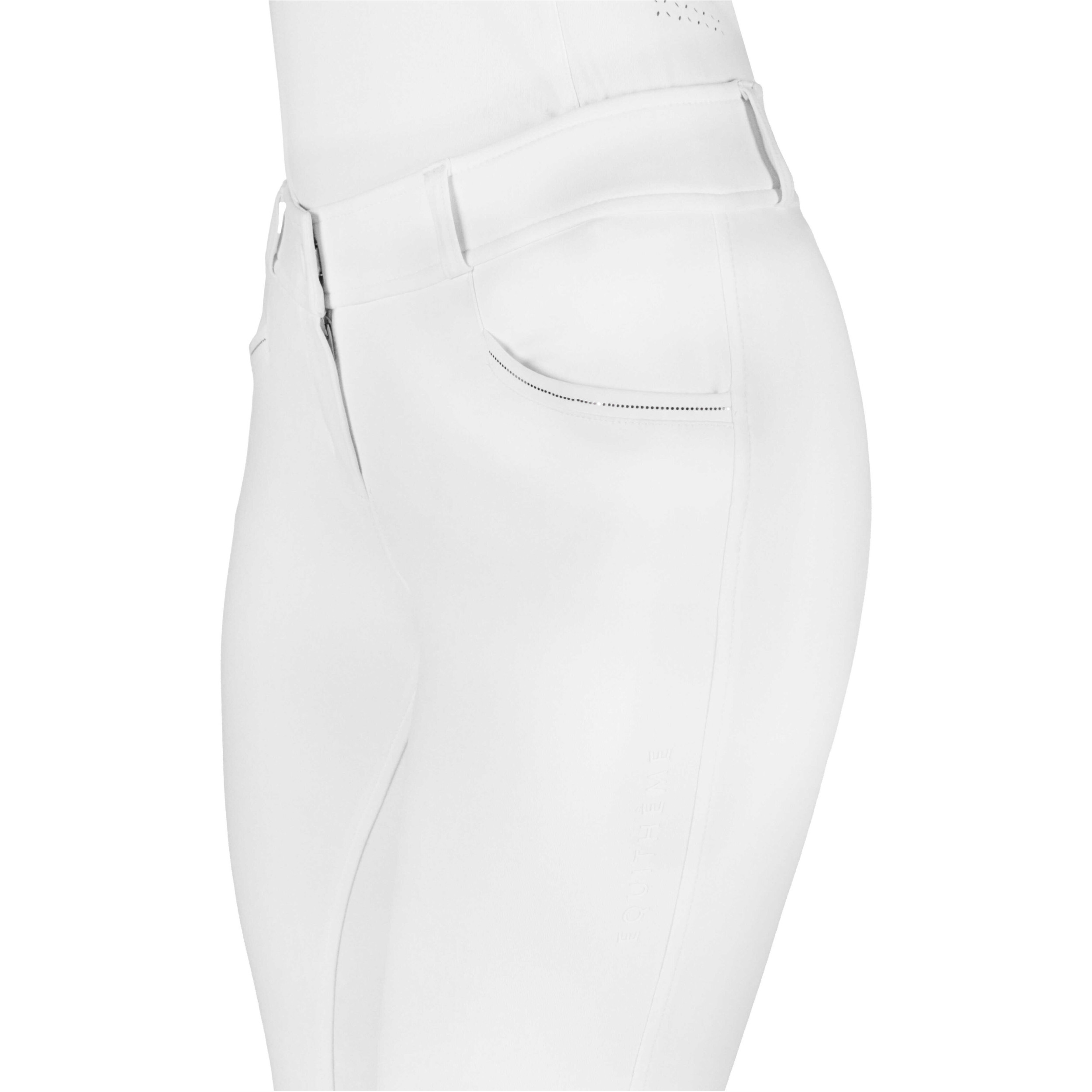 Damen Reithose Silikon Vollbesatz EK-CARLY weiß