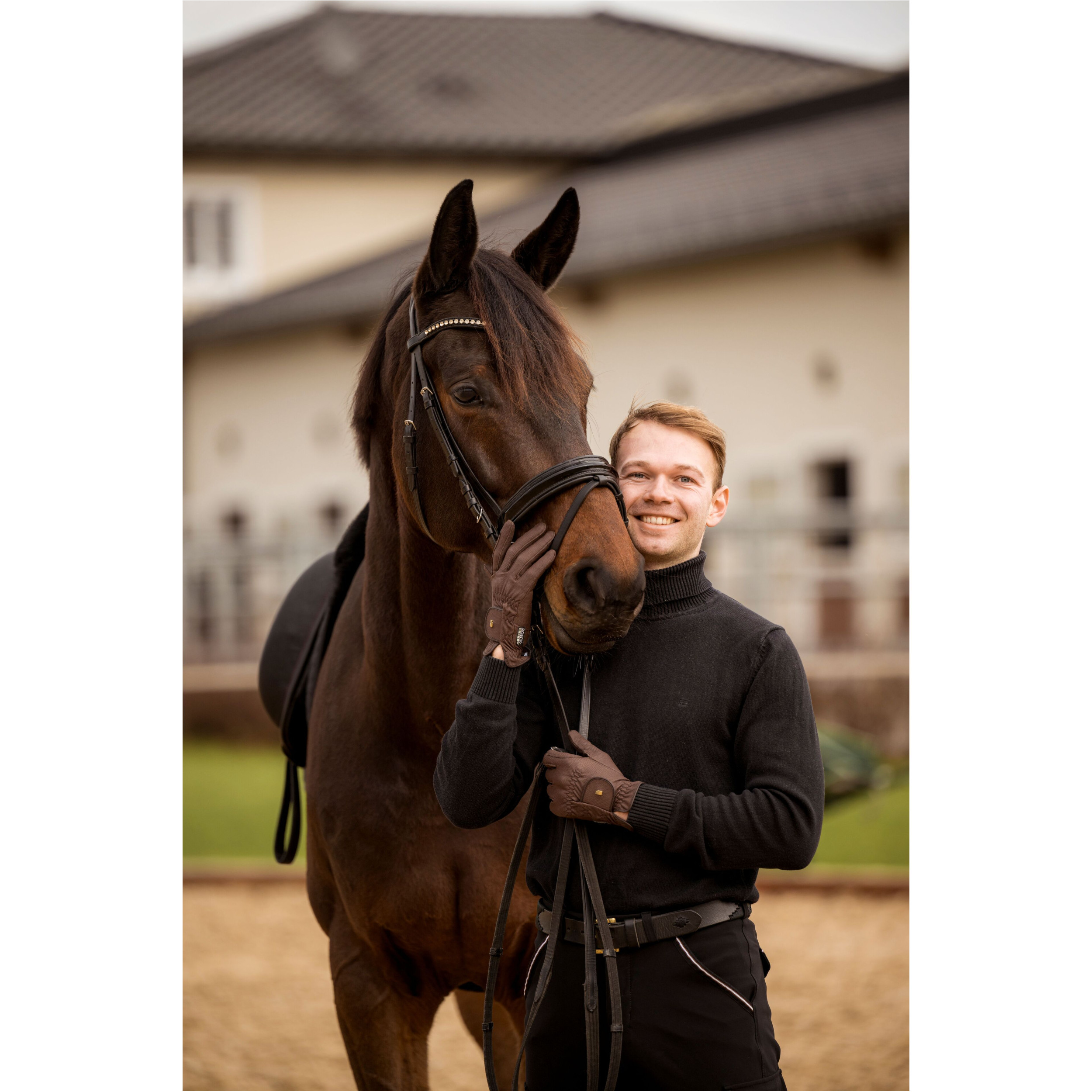 Winter Reithandschuhe ROECK-GRIP mokka