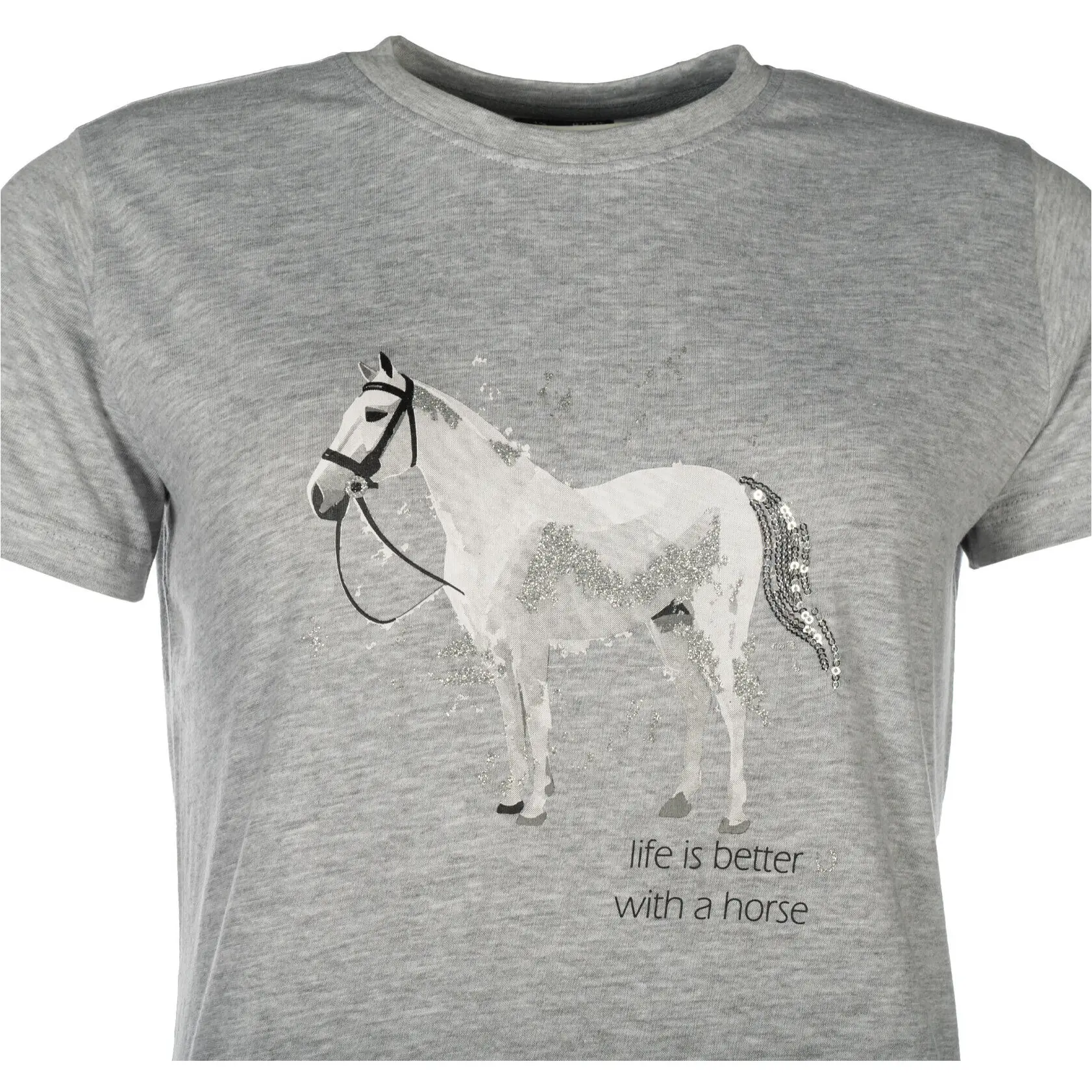 Kinder T-Shirt SPARKLE grau meliert