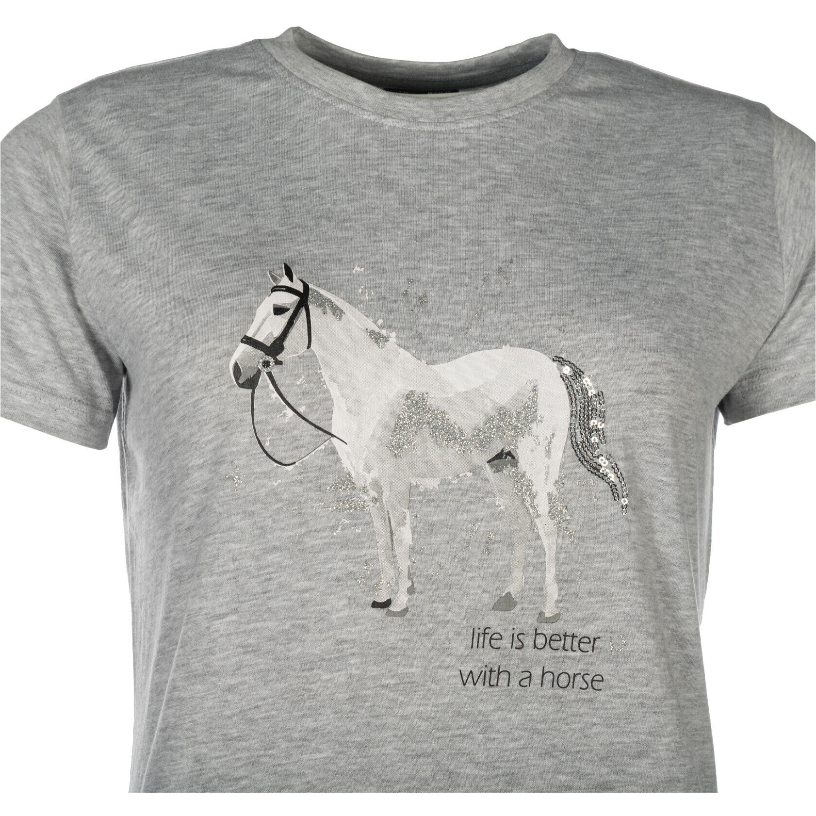 Kinder T-Shirt SPARKLE grau meliert