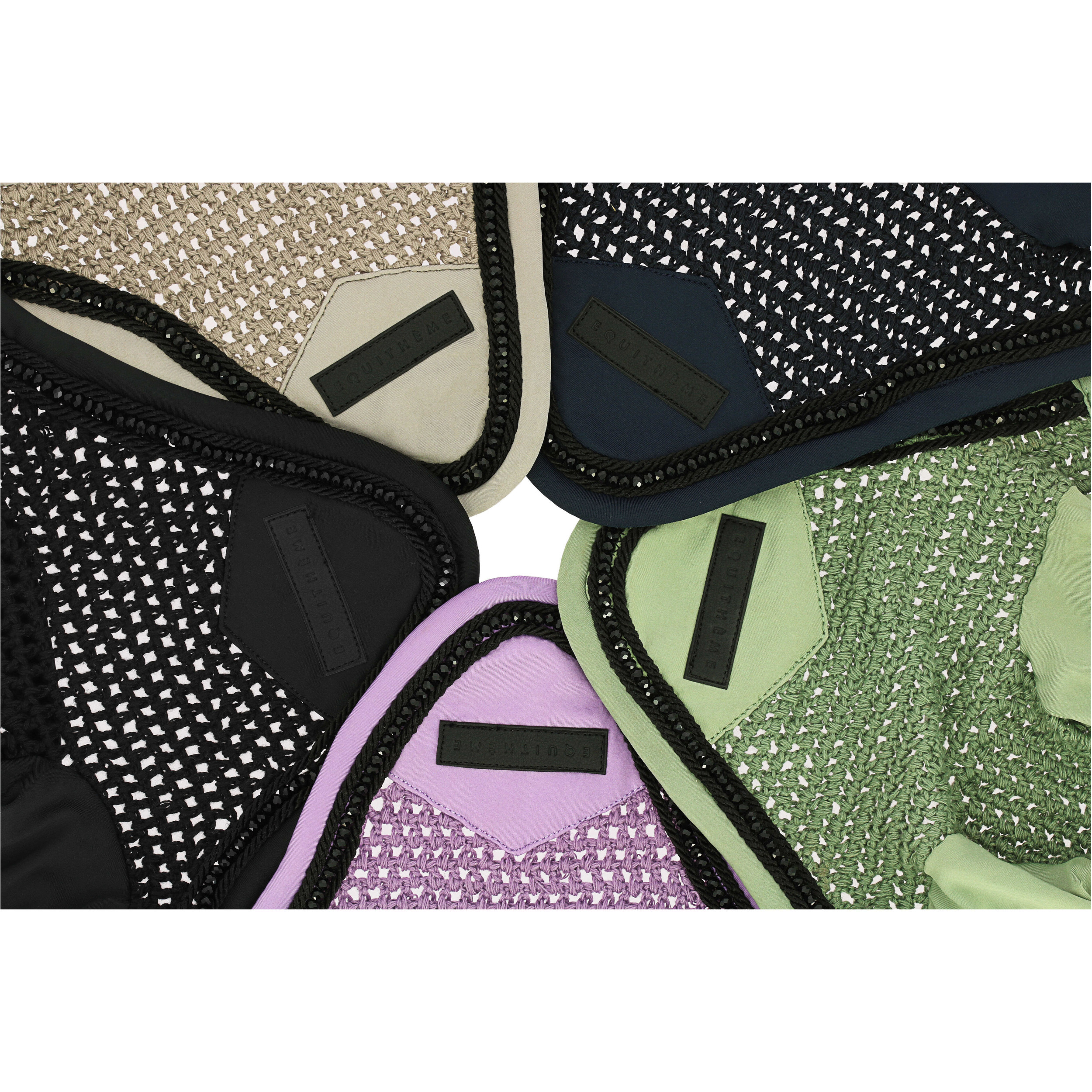 Fliegenhaube PEARL grün Warmblut