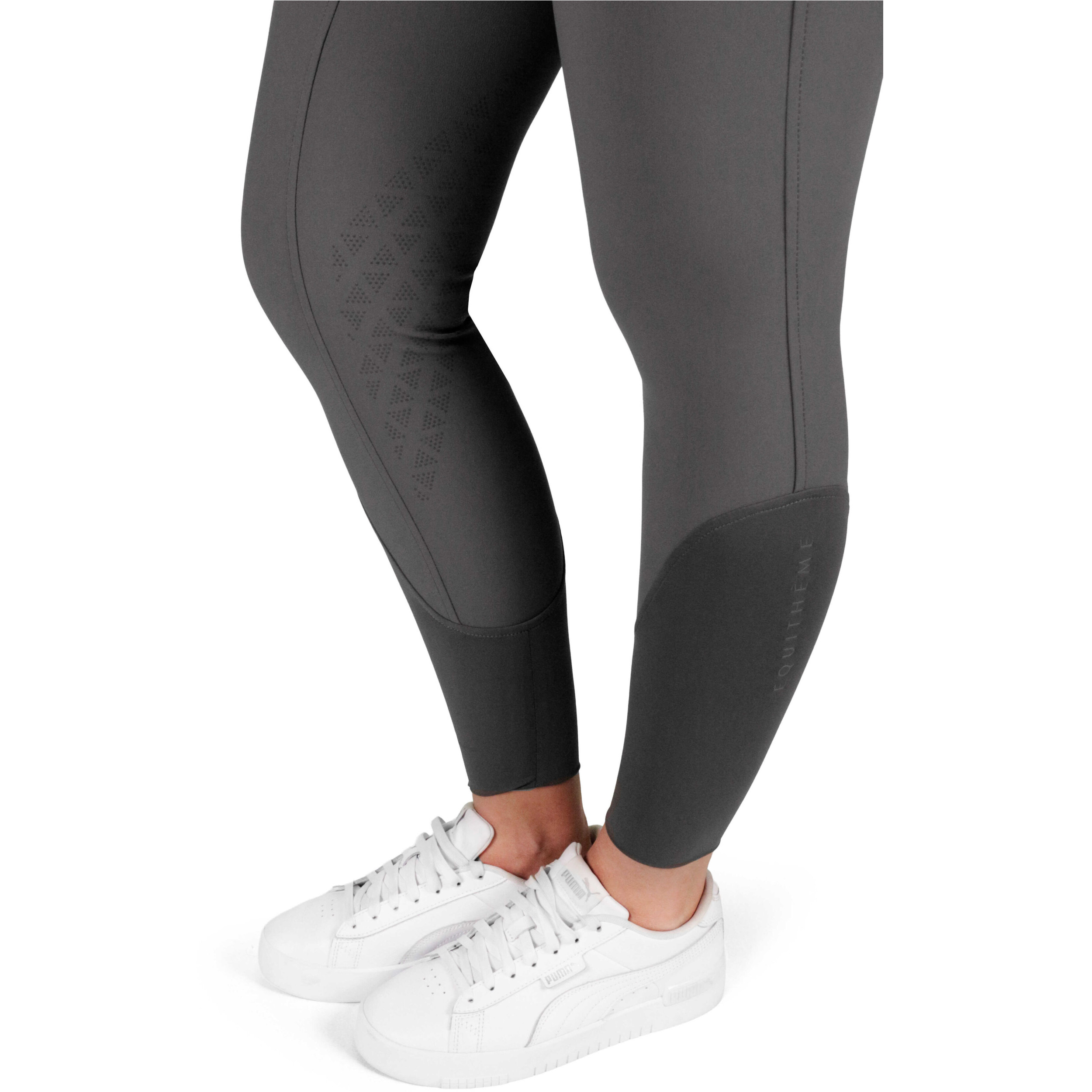 Damen Reithose Silikon Kniebesatz EK-SALLY anthrazit