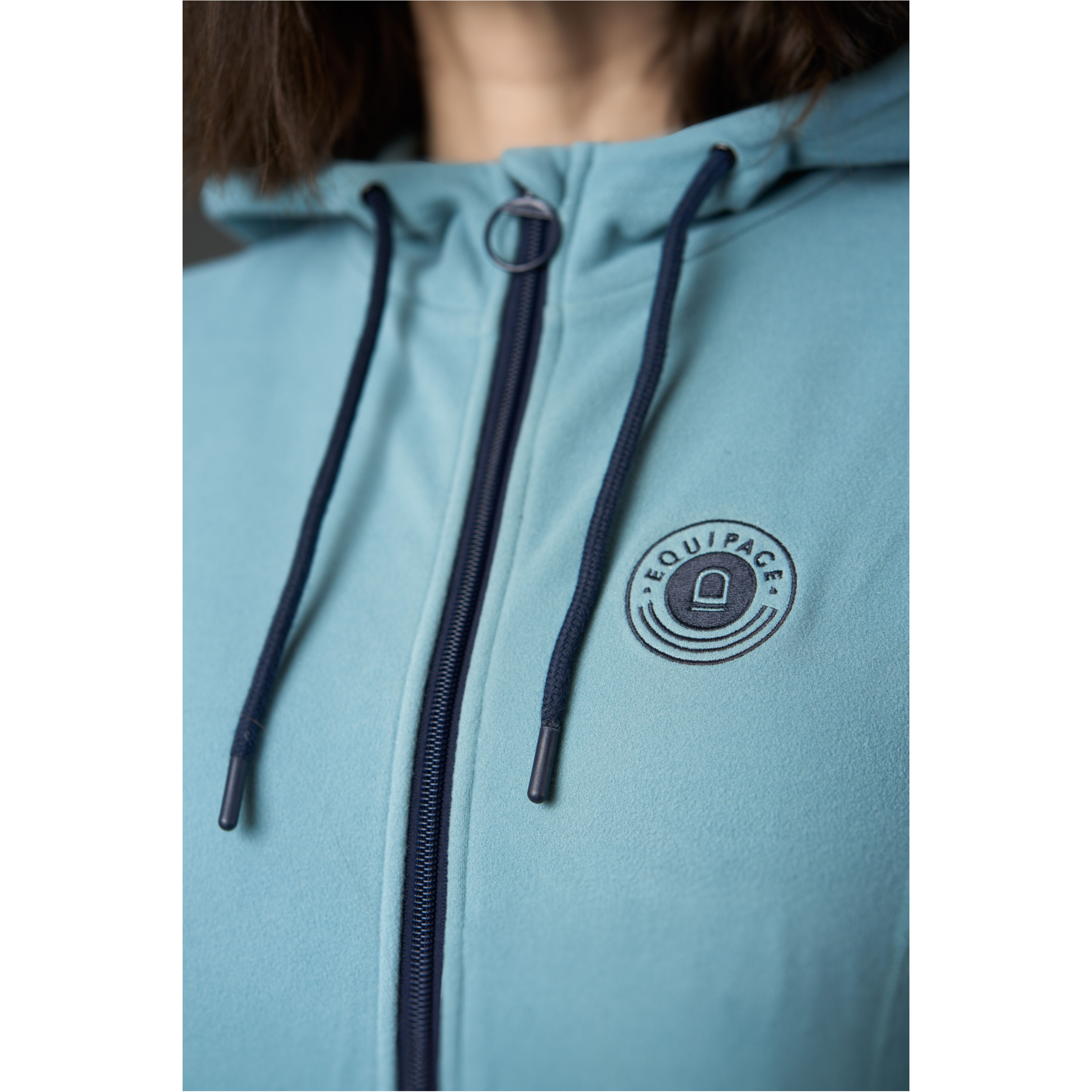 Damen Hoodie mit Reißverschluss ABIGAIL arctic