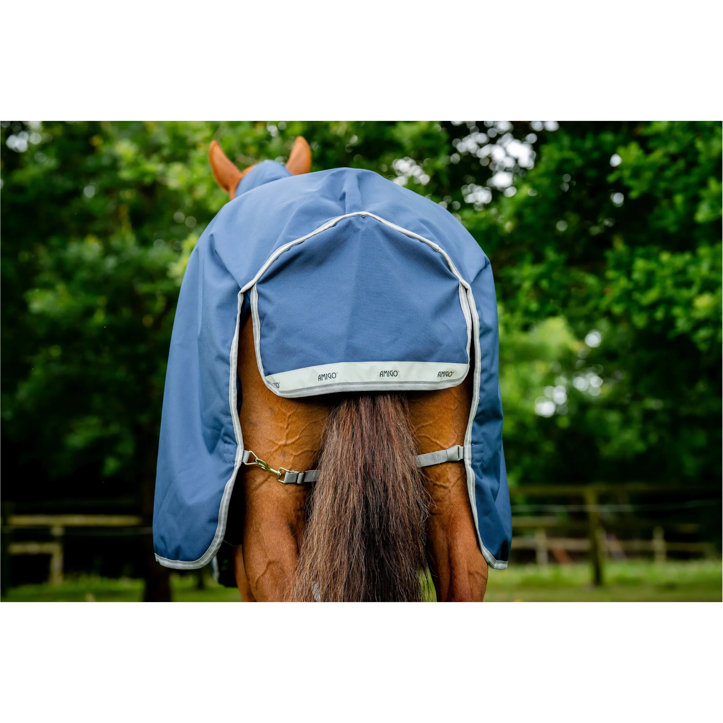 Outdoordecke Halsteil (abnehmbar) 1200D AMIGO Plus navy/titanium grey/silver