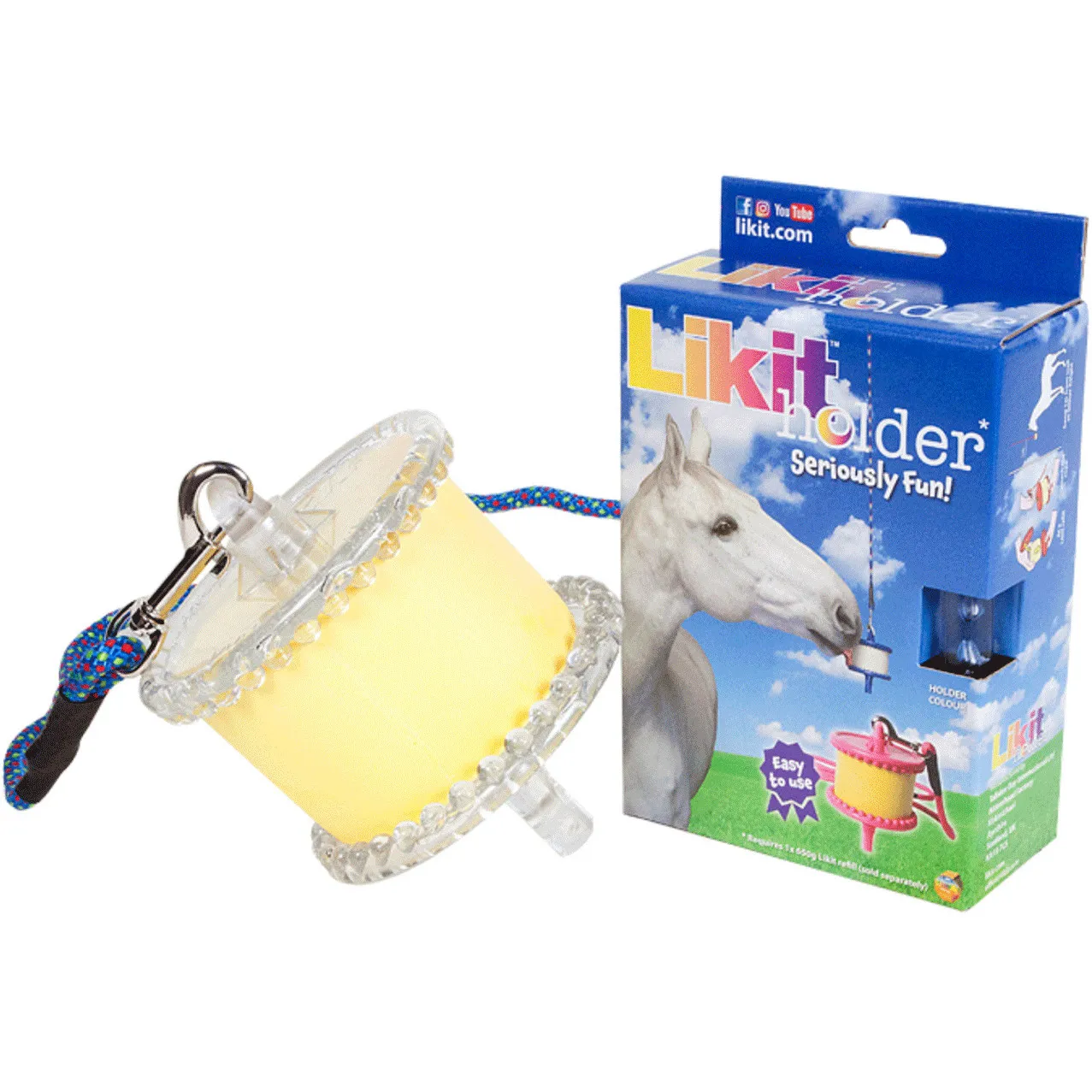 Halterung klar glitzer