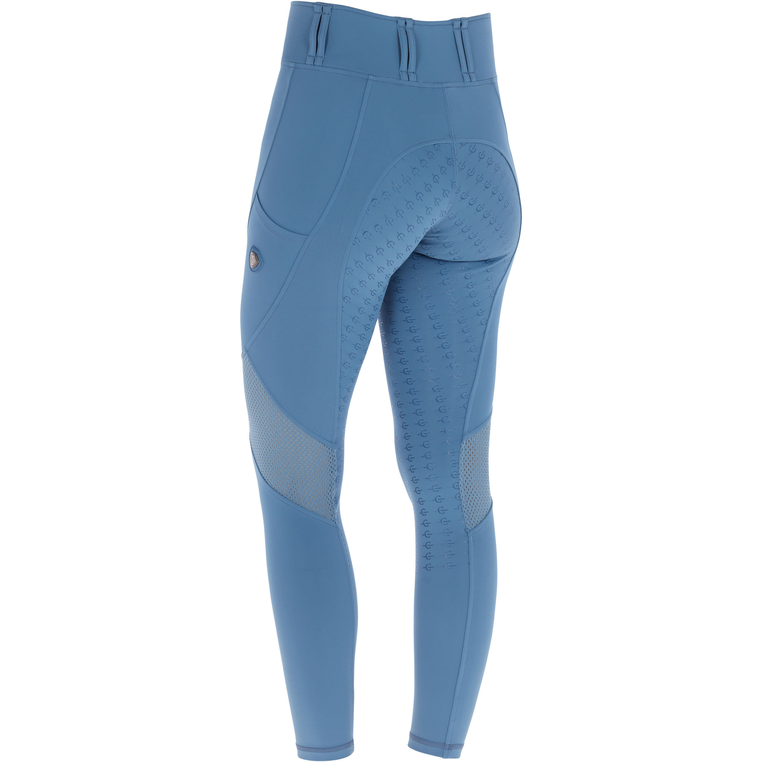 Damen Reitleggings Silikon Vollbesatz Mesh F/S 2026 smoked blue