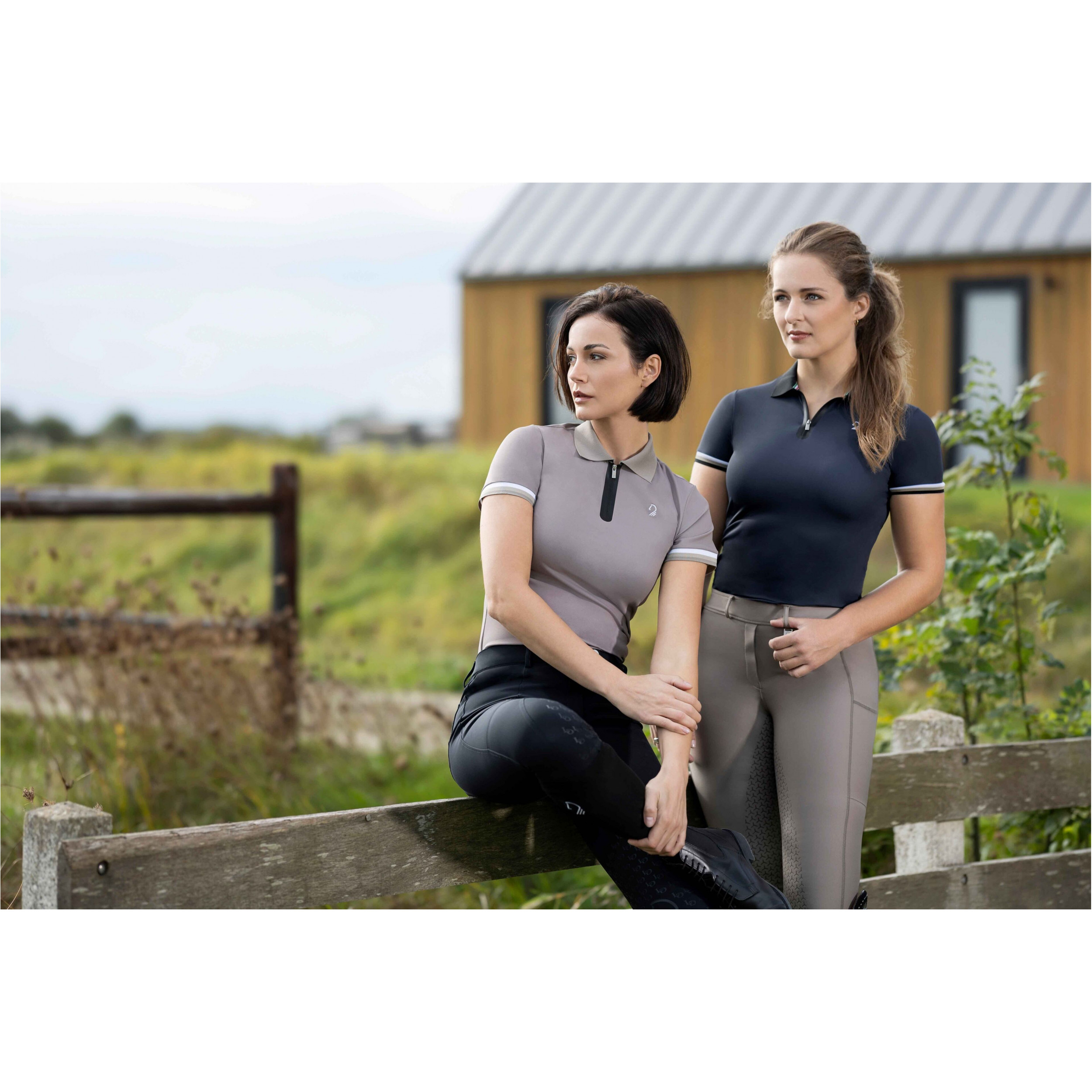 Damen Poloshirt AMALFI schwarz