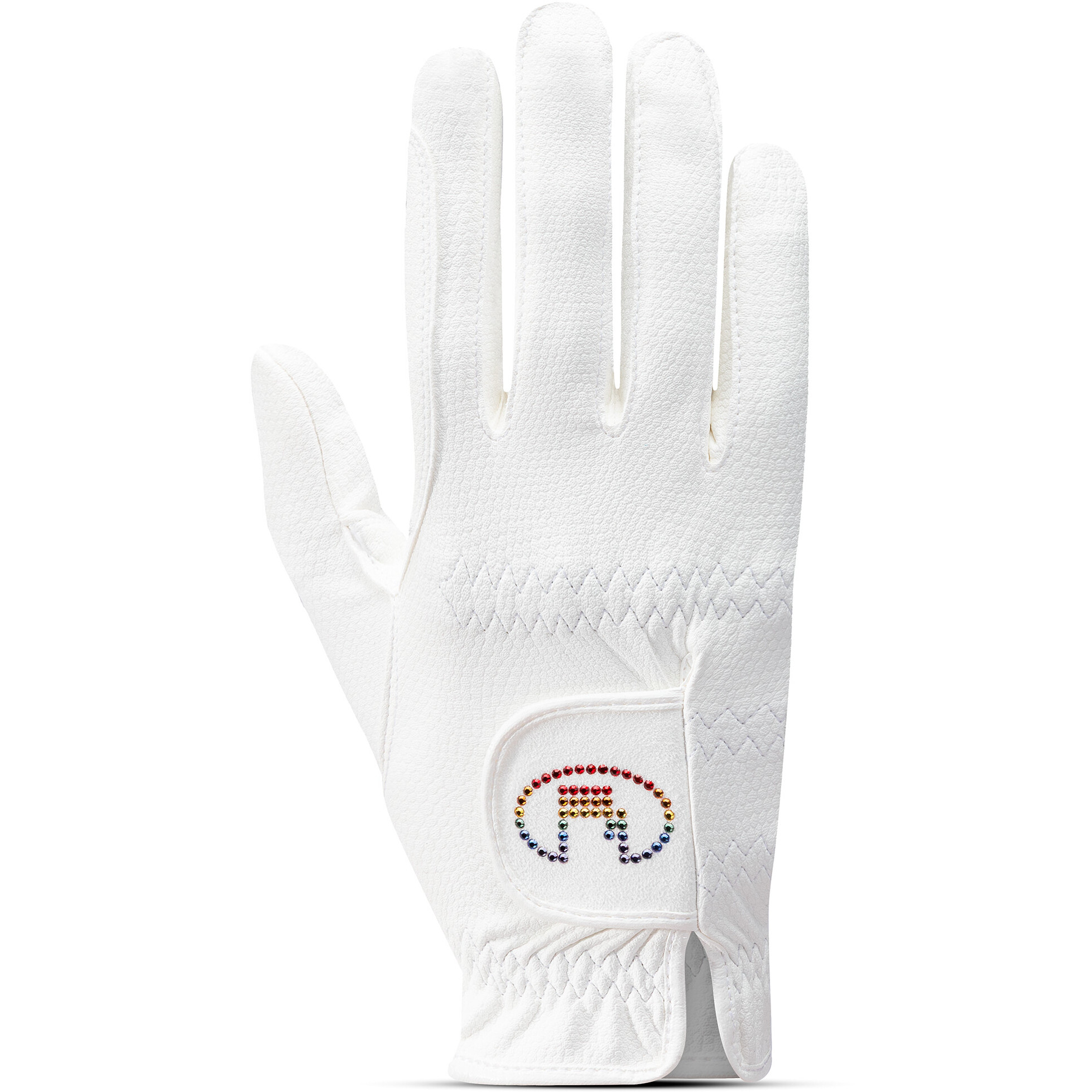 Reithandschuhe MARNE weiß/rainbow