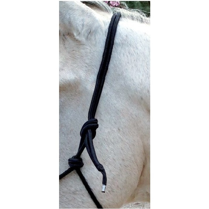 Ethnologisches Halfter mit Zügel schwarz Ethnologisches Halfter mit Zügel schwarz
