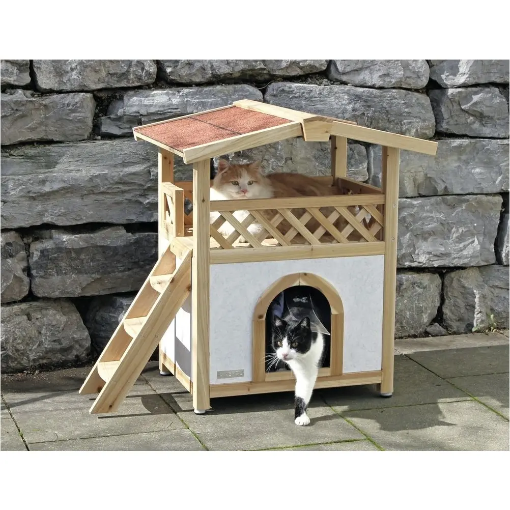 Katzenhaus TYROL ALPIN outdoor natur 88x57x77cm 
