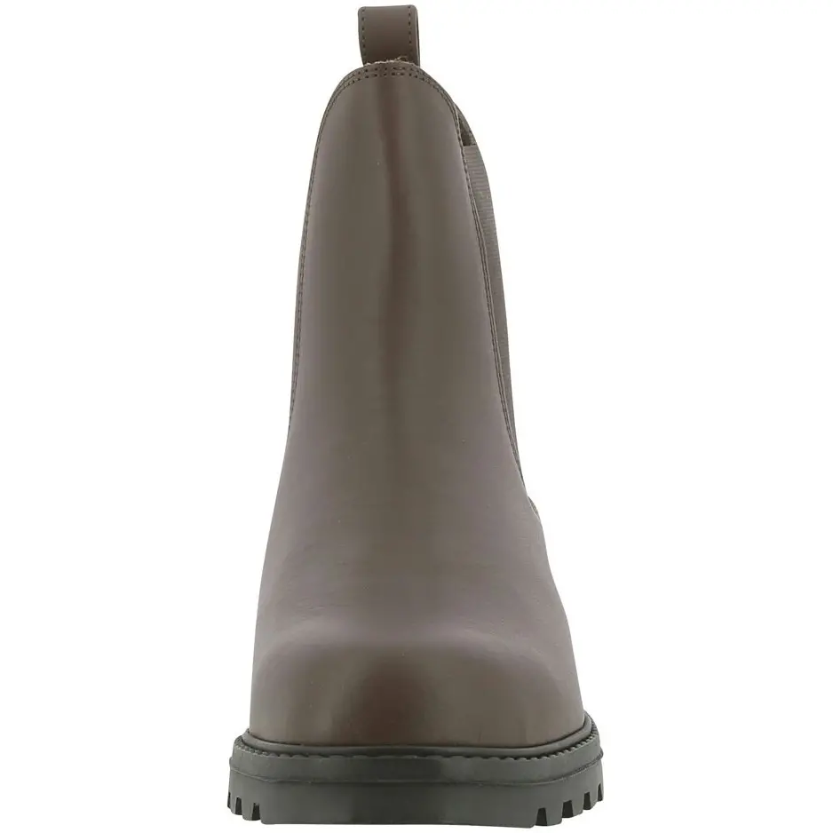 Reitstiefeletten mit Stahlkappe SAFETY Rindsleder braun