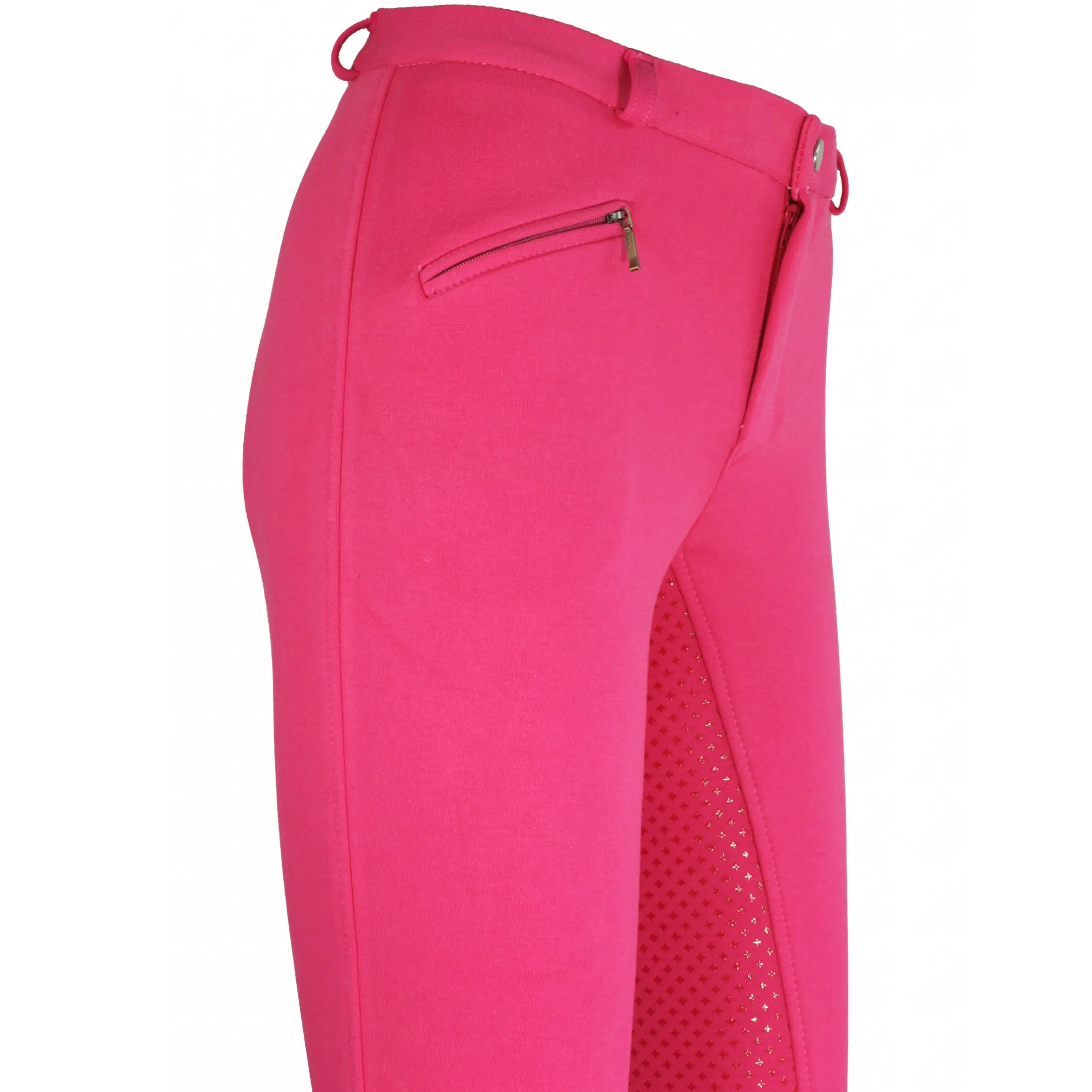 Kinder Reithose Silikon Vollbesatz Flex BASICLINE pink