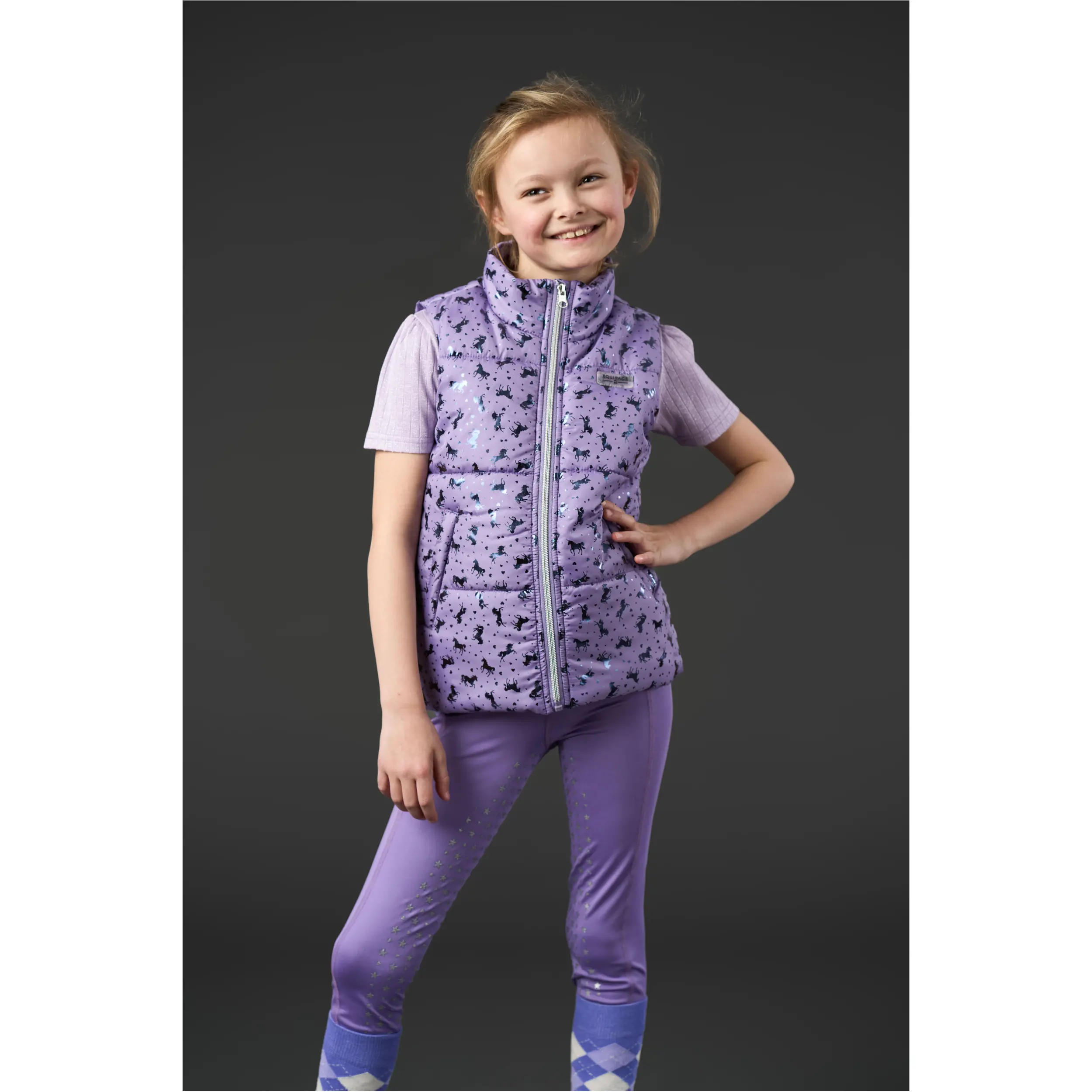 Kinder Reitweste ALANA aster purple