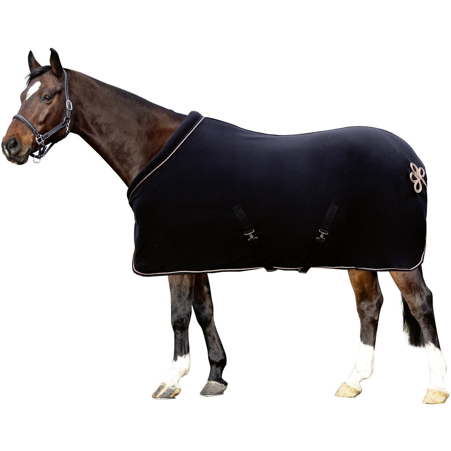 Abschwitzdecke ROSEGOLD GLAMOUR STYLE schwarz/rosegold
